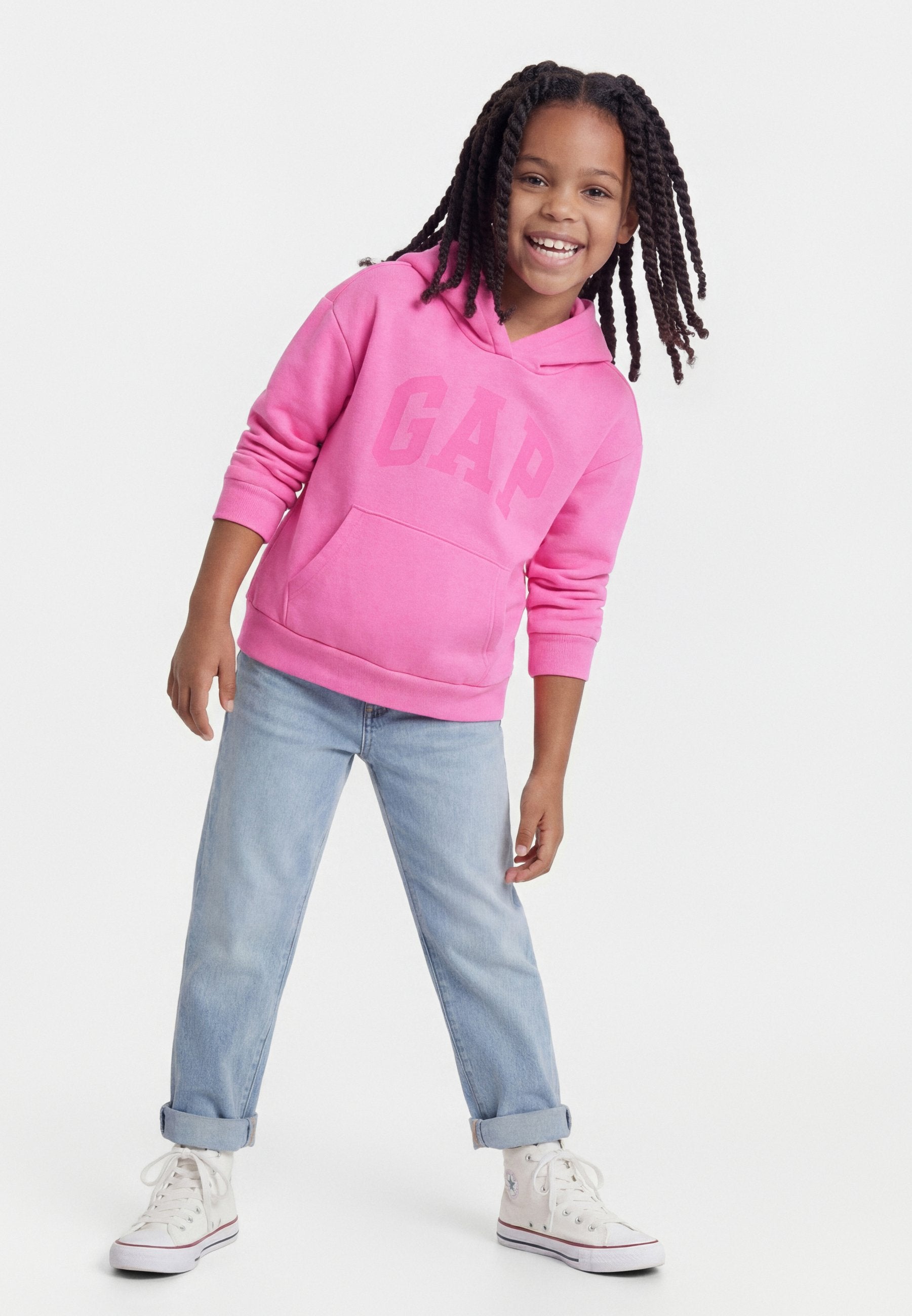 LOGO - Hoodie - standout pink