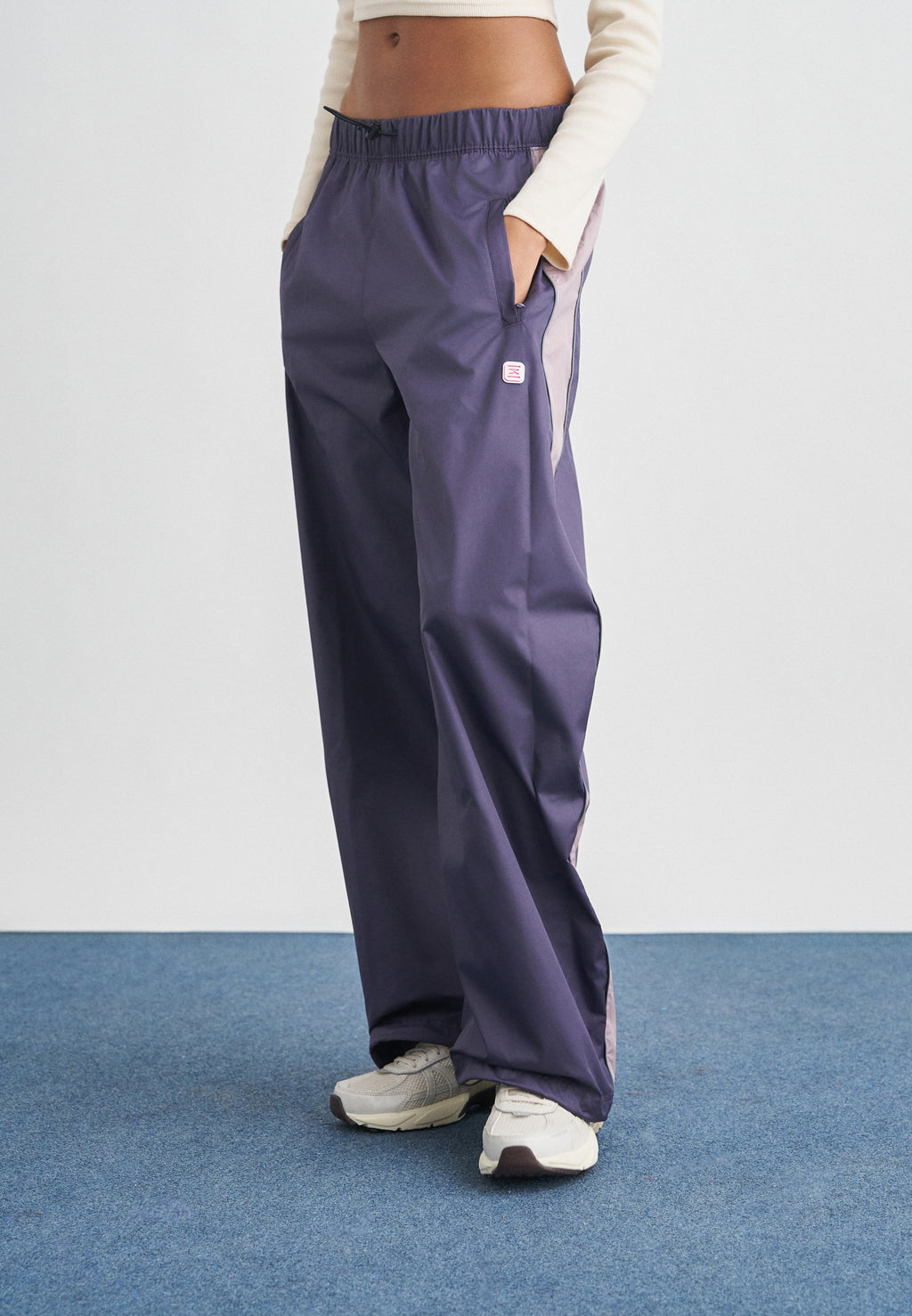 Tracksuit bottoms - dark raisin/violet ore/smoke grey