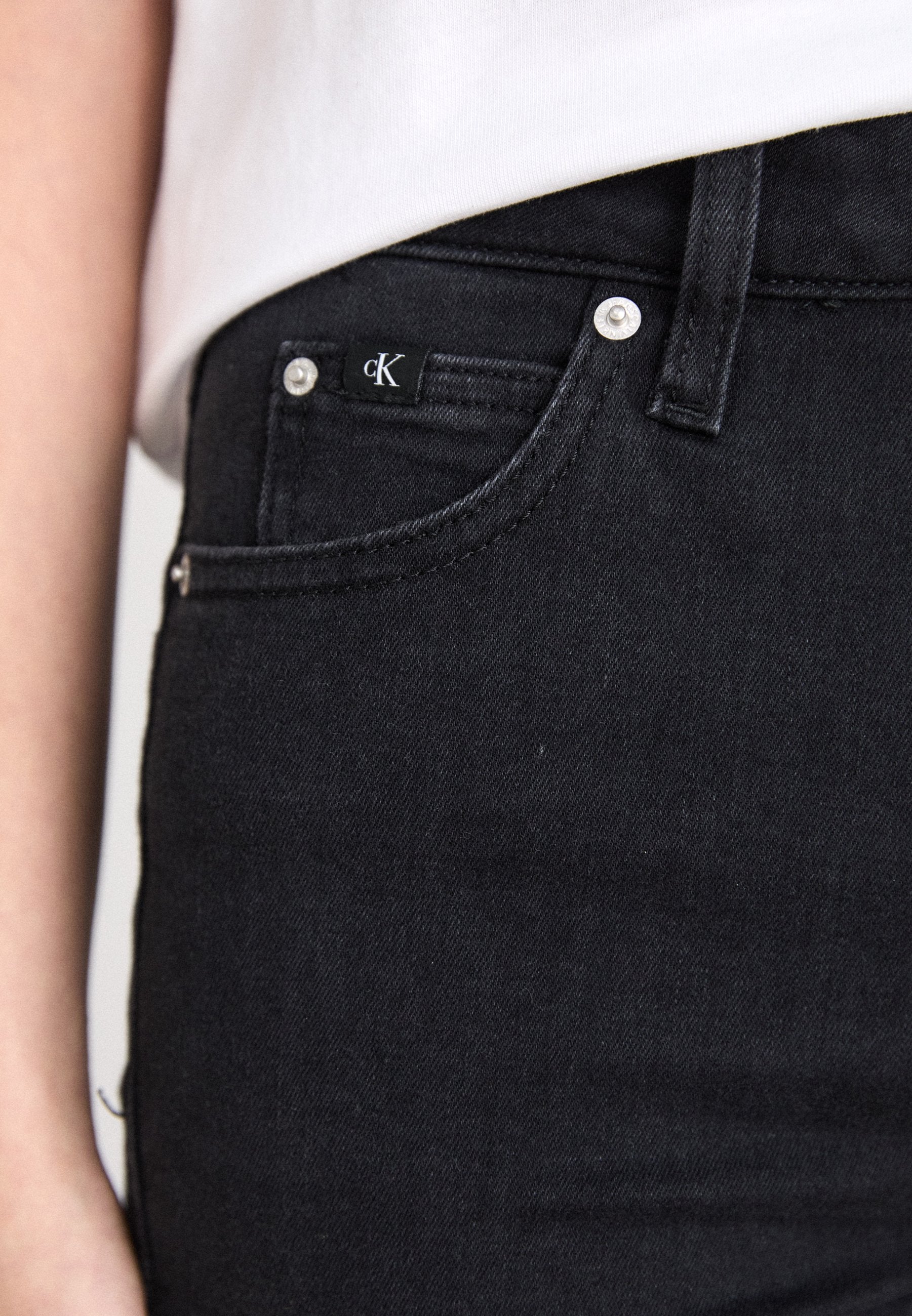 YÜKSEK BEL SÜPER DAR PAÇA - Skinny Fit Jean - denim siyah