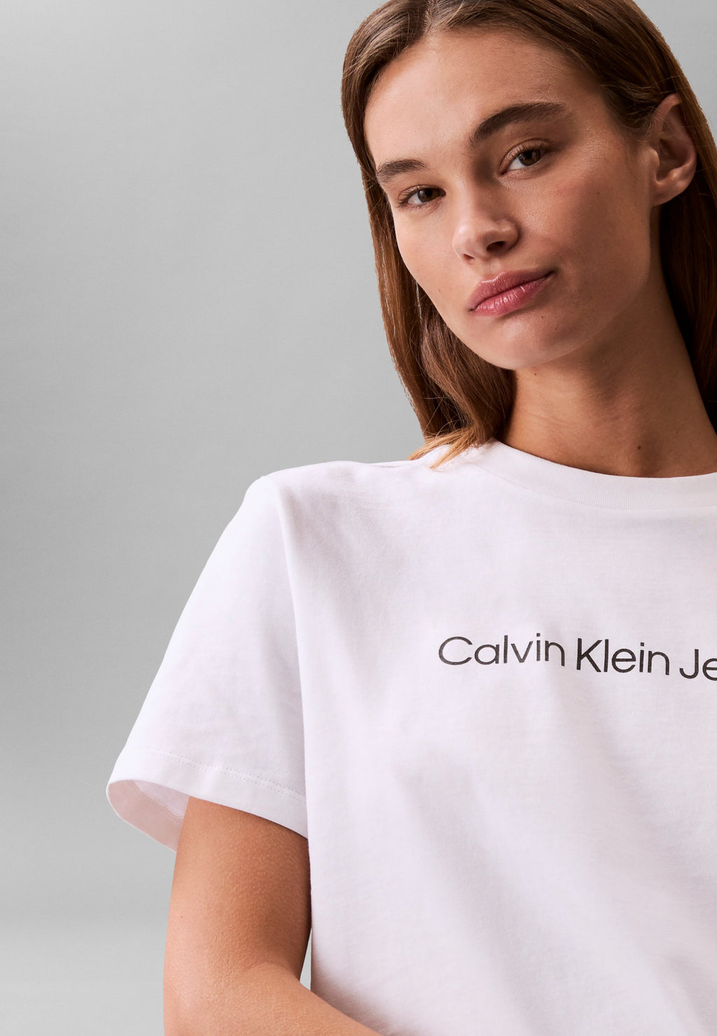 LOGO CLASSIC TEE - Print T-shirt - brilliant white