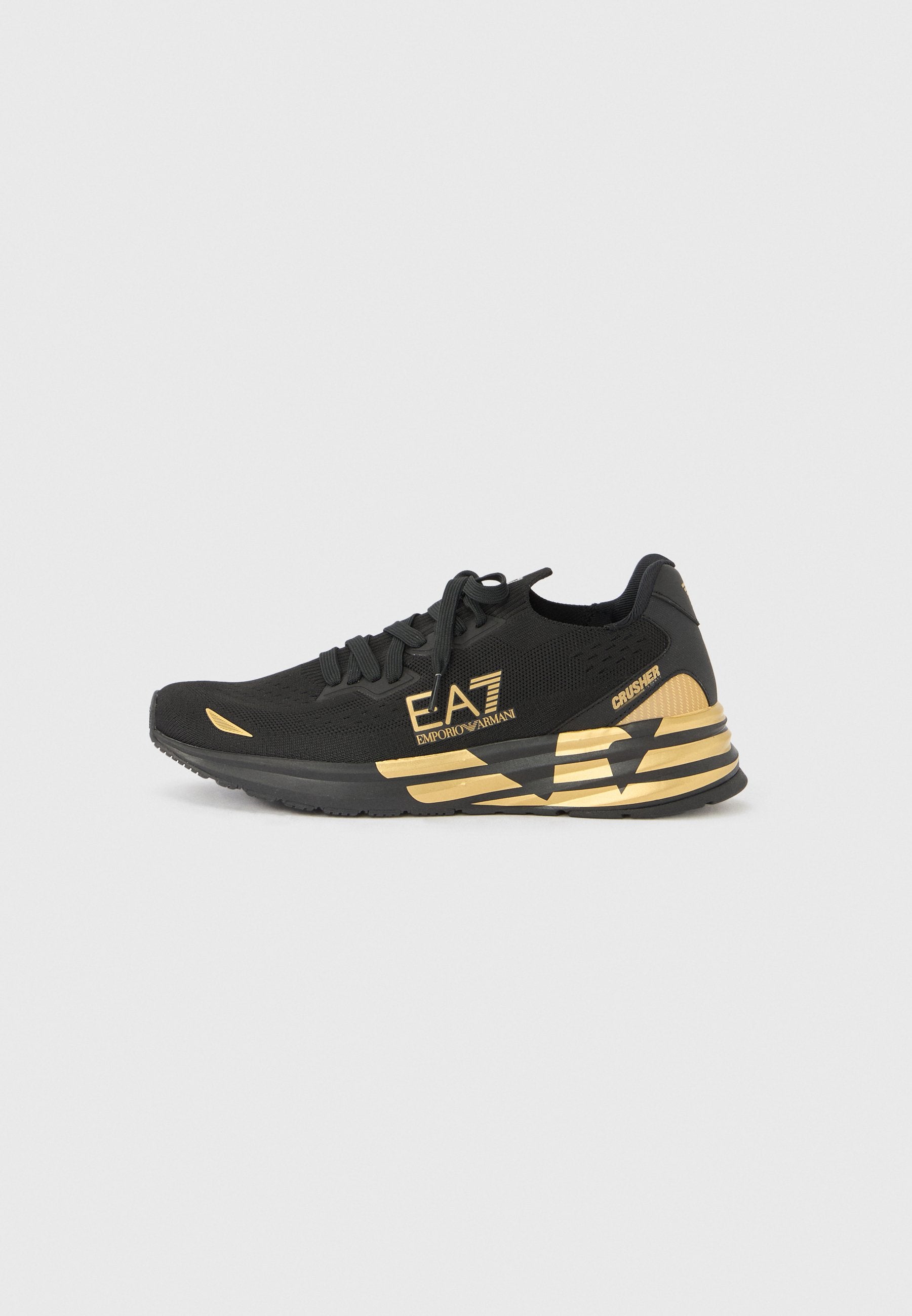 CRUSHER UNISEX - Trainers - triple black/gold-coloured