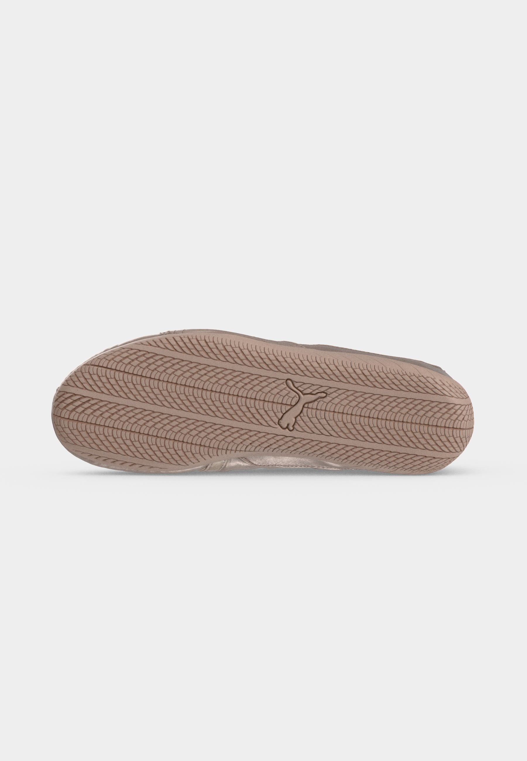SPEEDCAT - Ankle strap ballet pumps - rose latte/silver-coloured