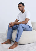 CHRIS PANTS - Pyjama bottoms - light/pastel blue