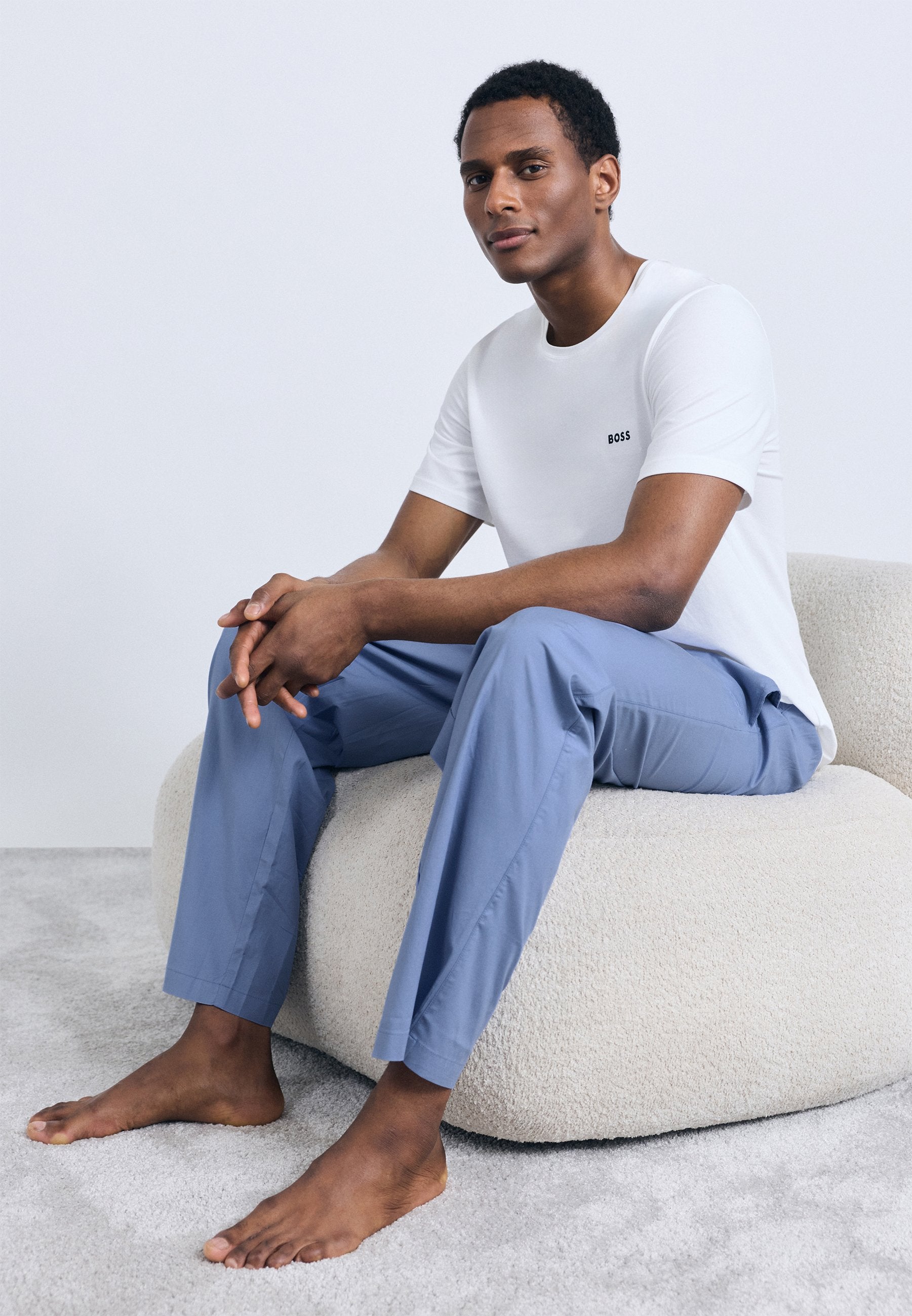 CHRIS PANTS - Pyjama bottoms - light/pastel blue