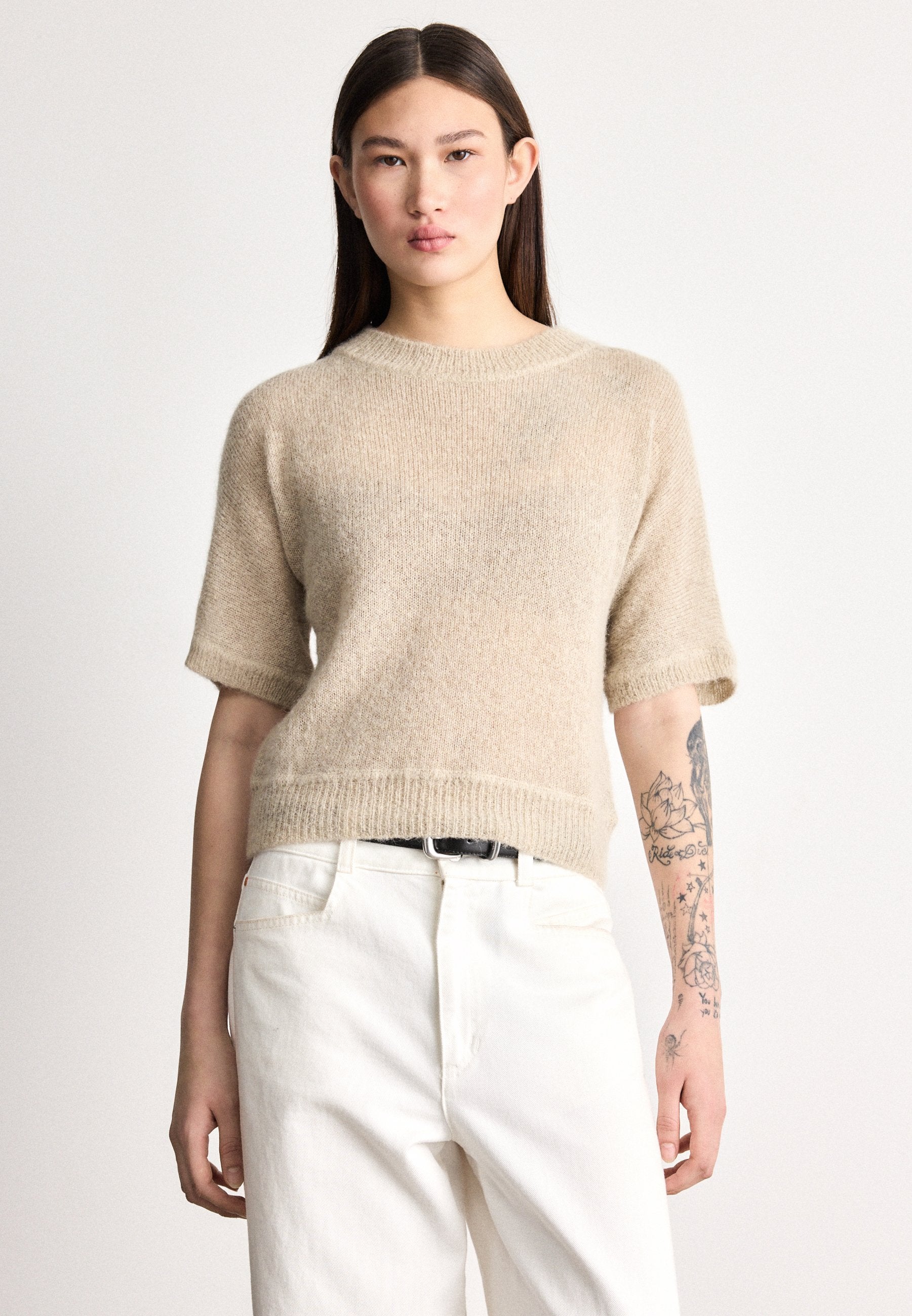 FANCER - Basic T-shirt - light beige