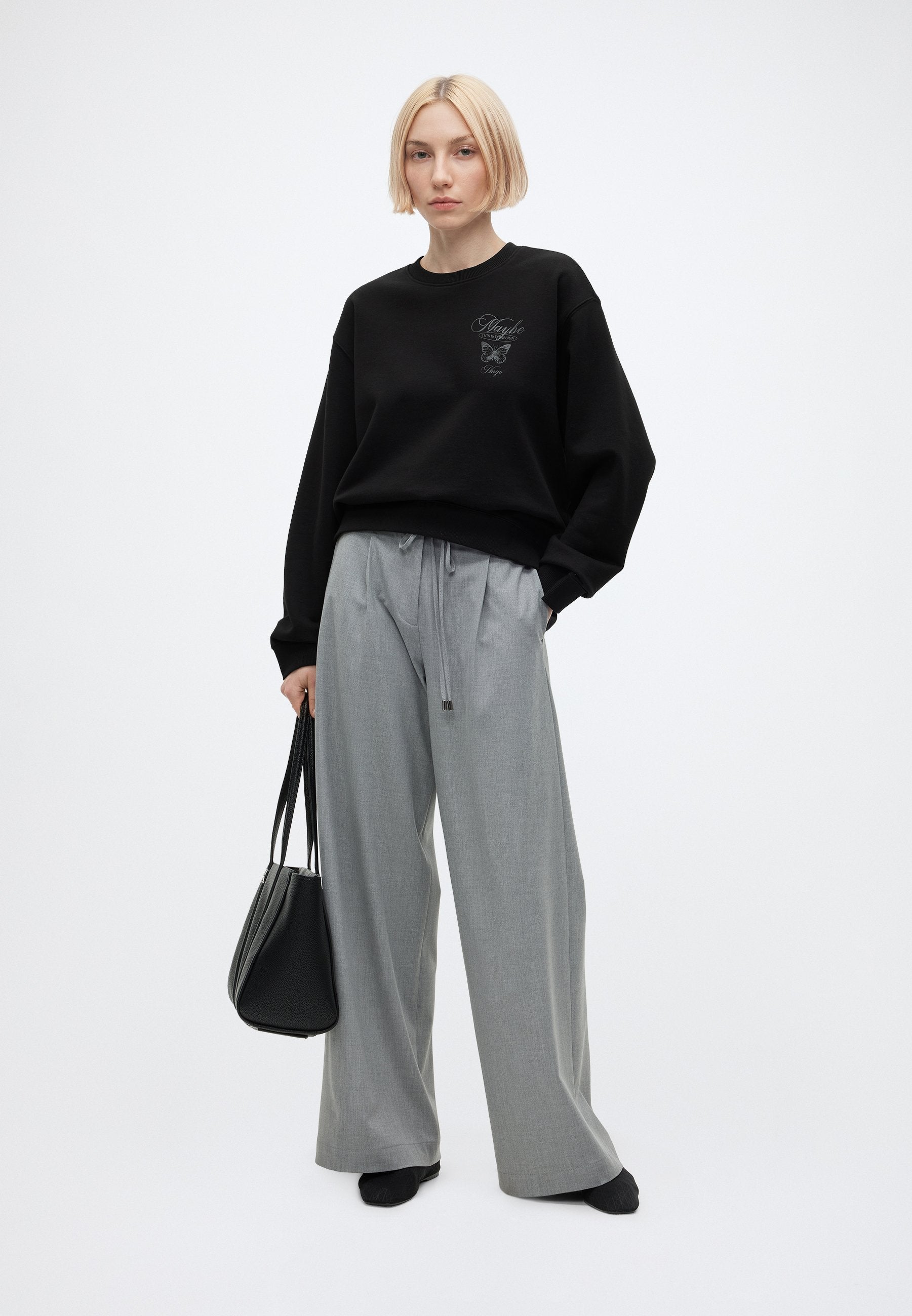 CLASSIC CREW - Sweatshirt - black