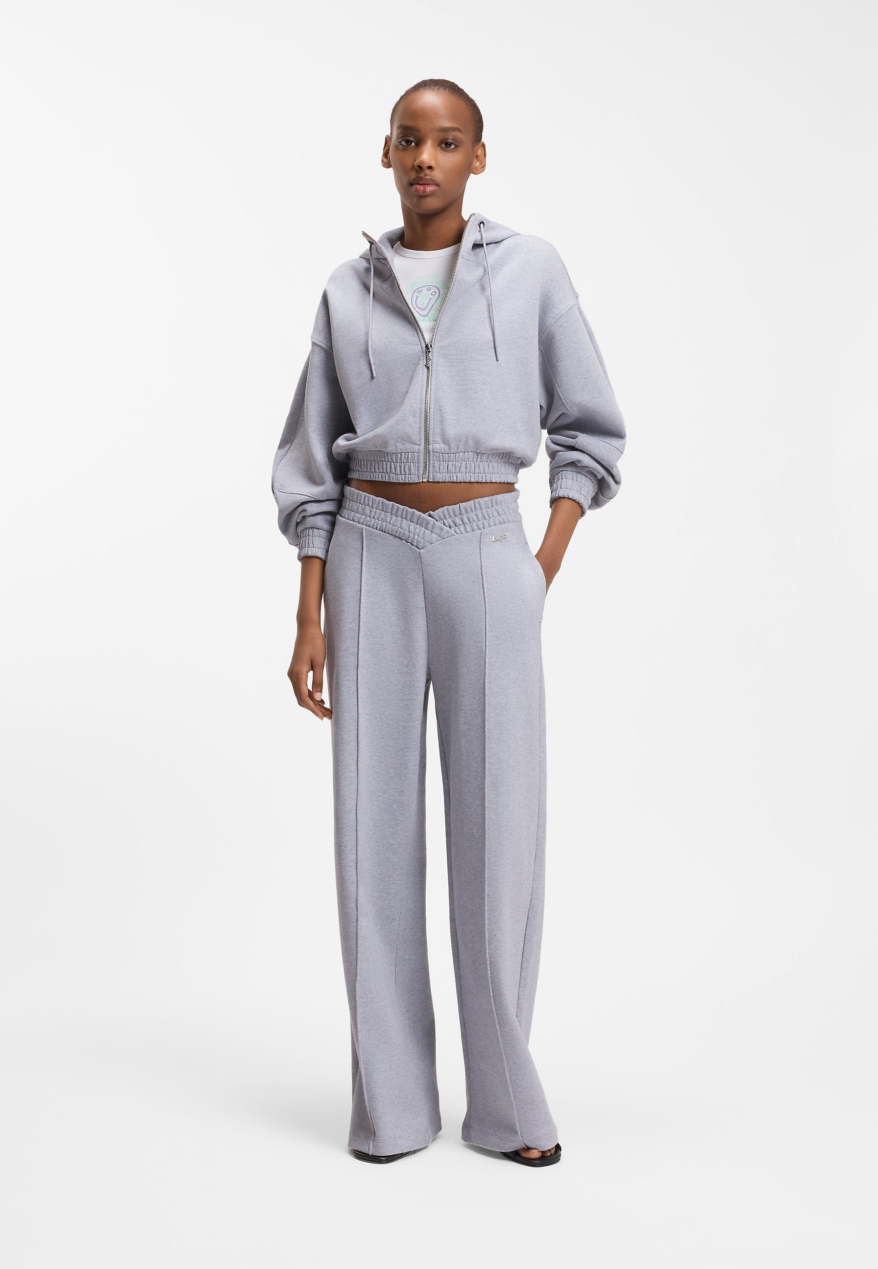 DOLPIE - Zip-up sweatshirt - open grey