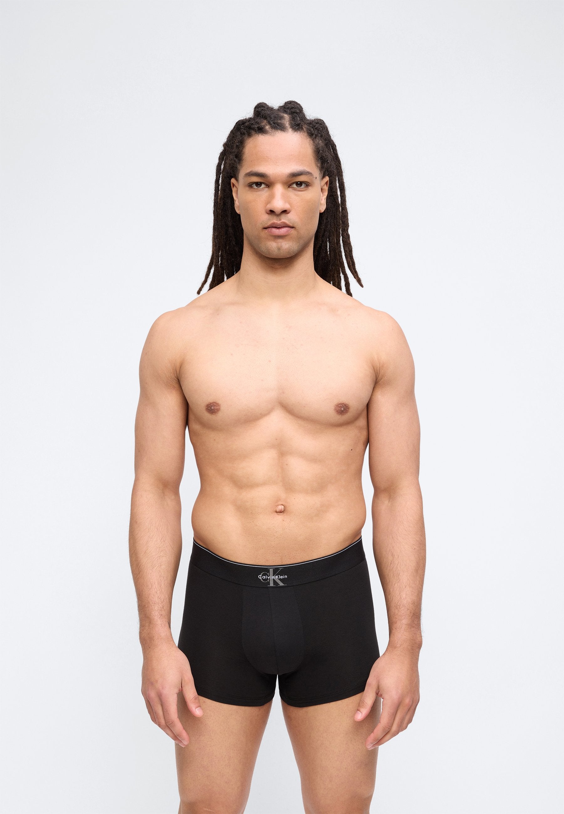 TRUNK CK X COTTON 3 PACK  - Trunks - black