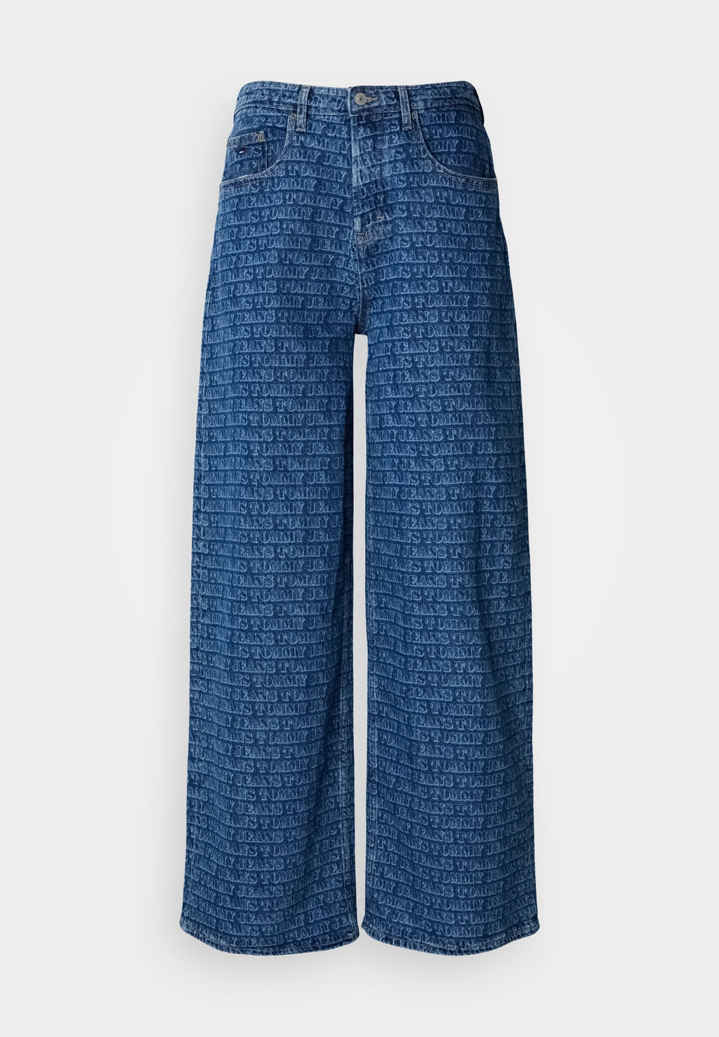 SPELL-OUT MID RISE LOOSE JEANS - Loose Jeans - denim medium
