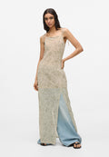FLORAL MESH MAXI - Maxi dress - floral aop