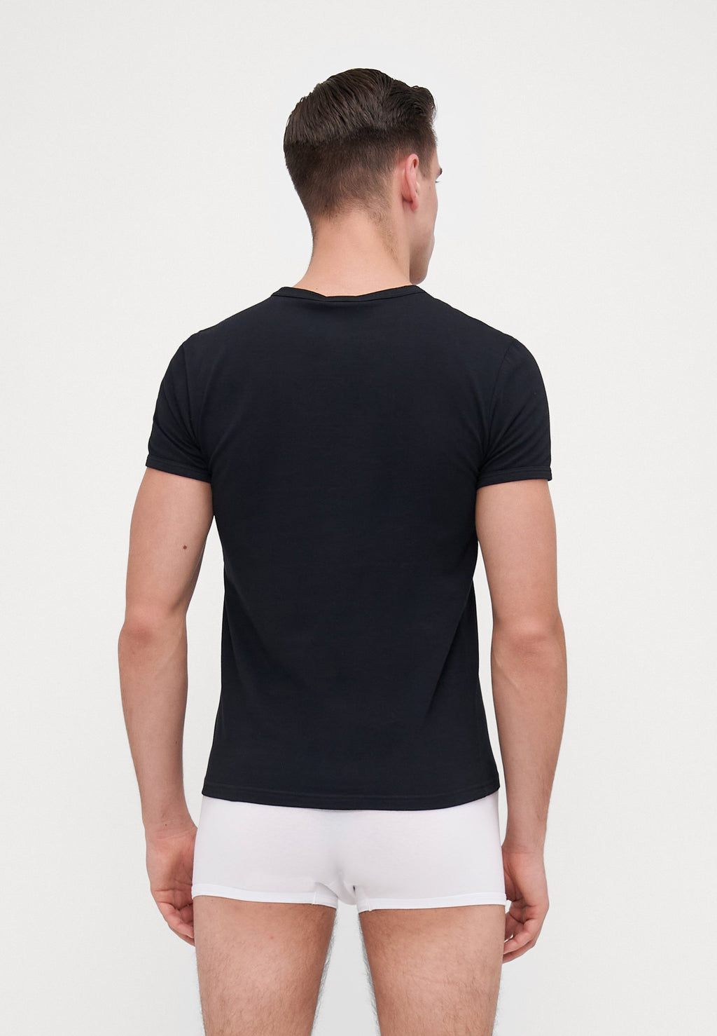SHORT SLEEVES V NECK TOPEKA NEW LOGO - Undershirt - schwarz