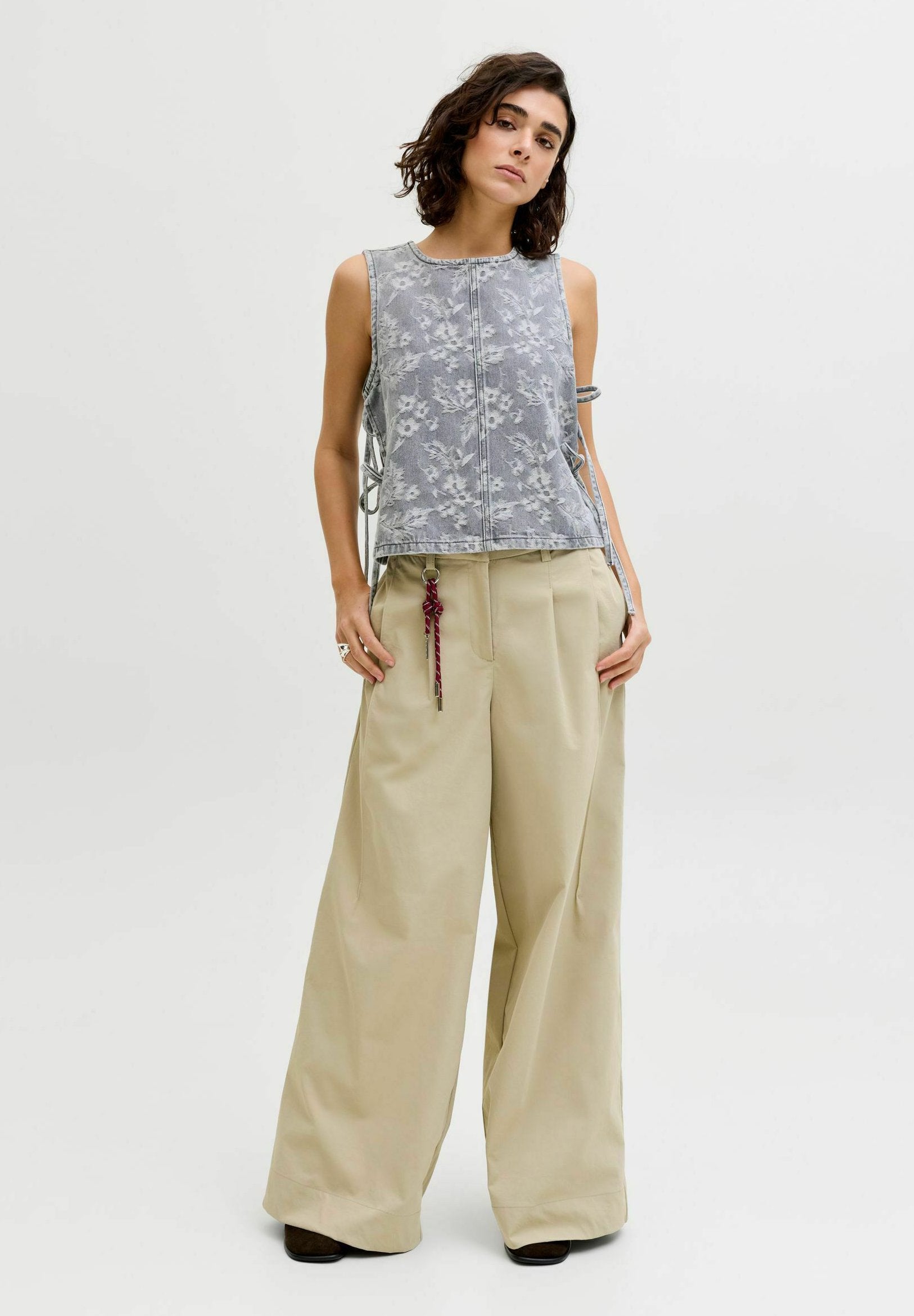 JXMABEL - Blouse - grey denim