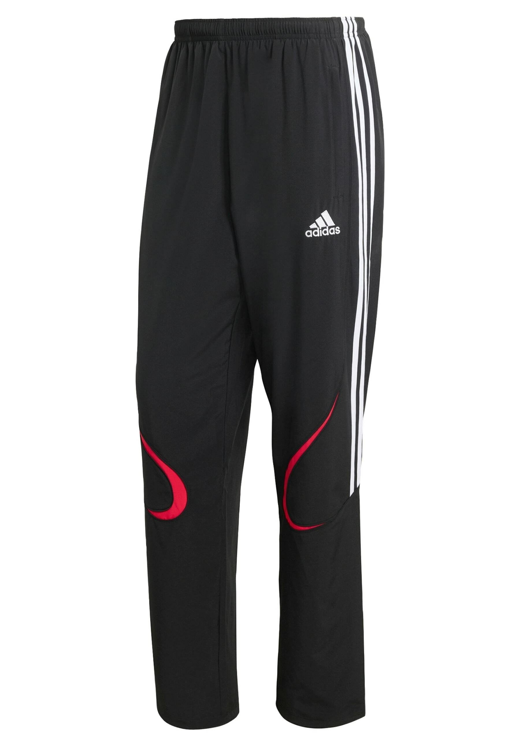 TEAMGEIST - Tracksuit bottoms - black   white