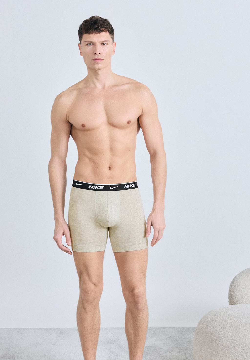 3 PACK - Boxer briefs - white/grey heather/black