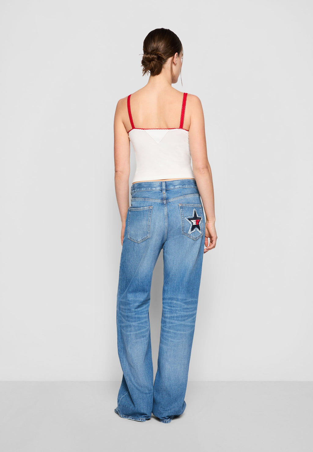 GIRL CAMI - Top - ecru/primary red