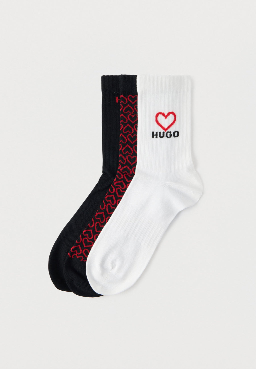 VALENTINE 3 PACK - Socks - black/white/red