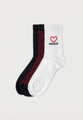 VALENTINE 3 PACK - Socks - black/white/red