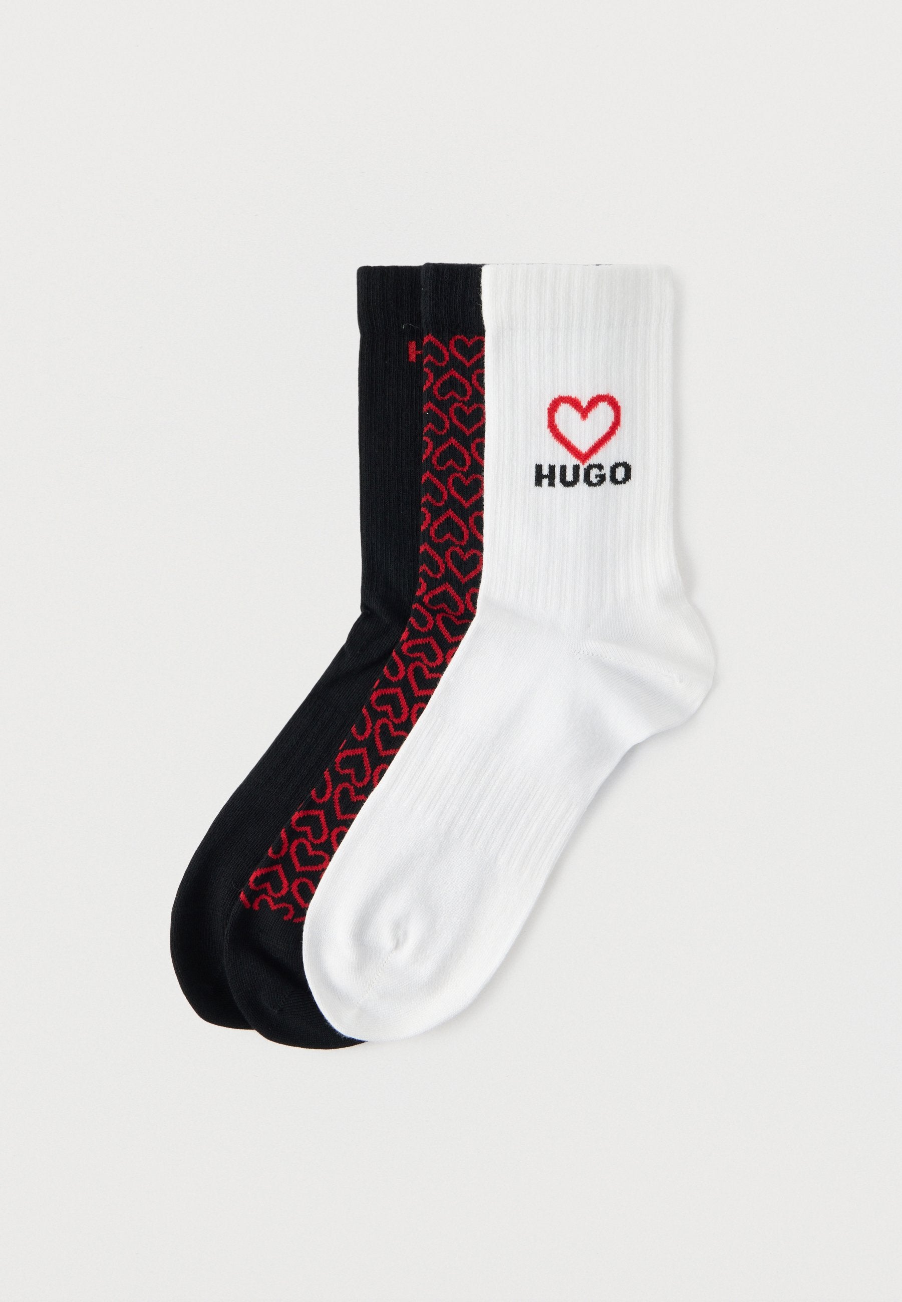 VALENTINE 3 PACK - Socks - black/white/red