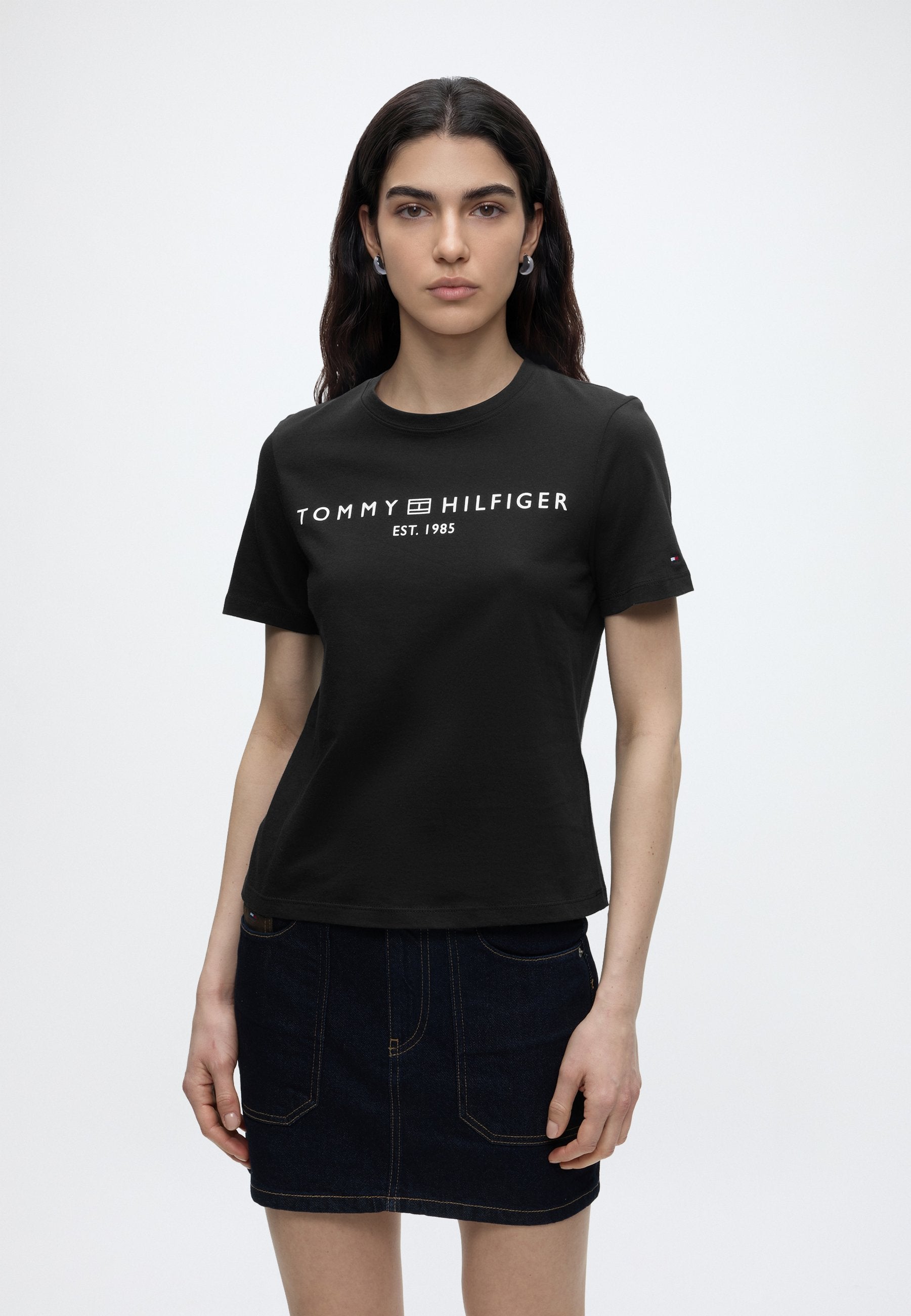 Print T-shirt - black