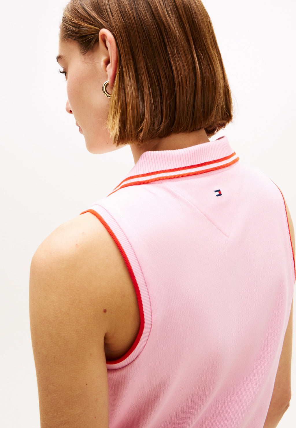 1985 SLIM FIT PIQUE SLEEVELESS POLO SHIRT - Polo shirt - classic pink