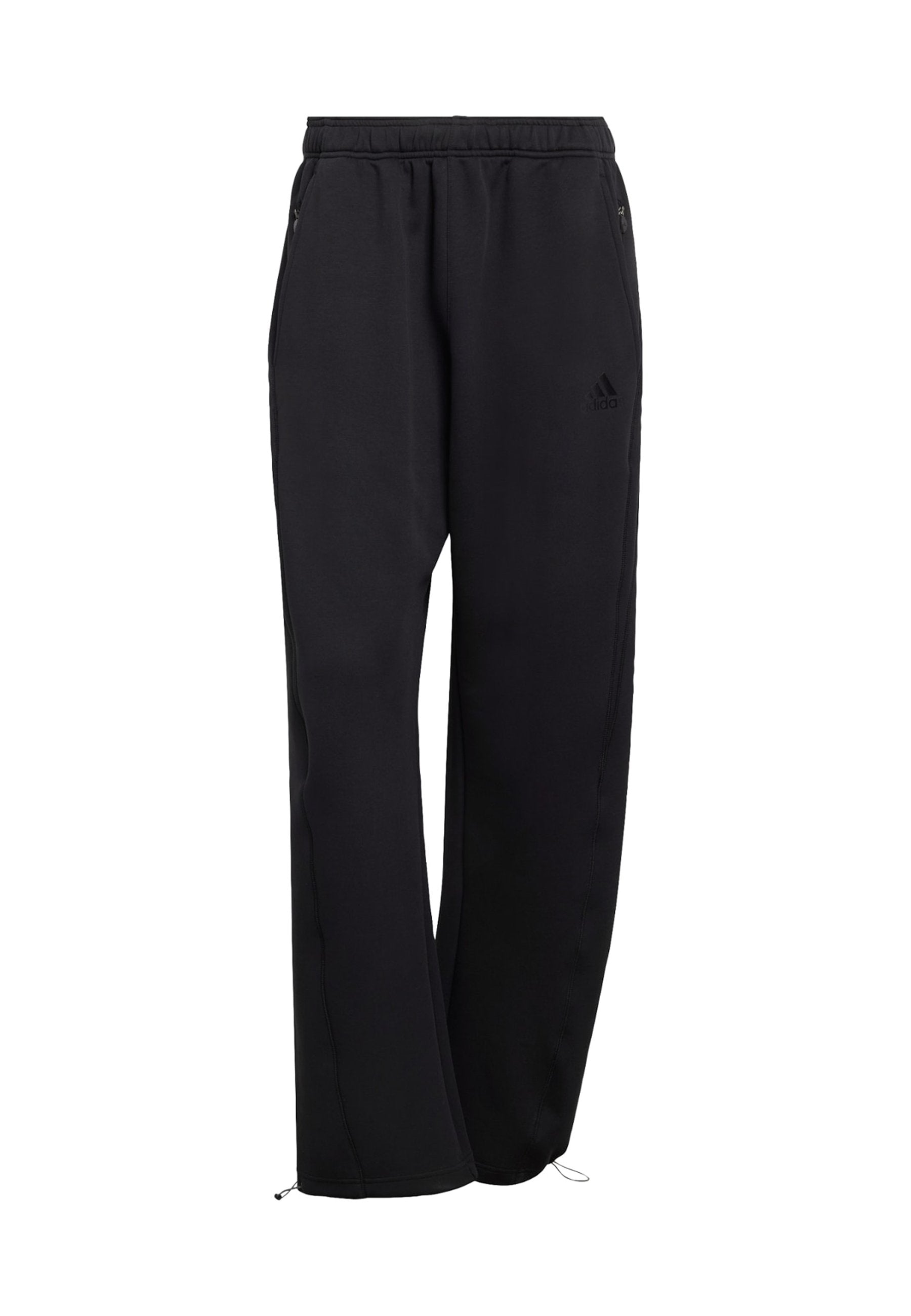 SPACER OPEN HEM - Tracksuit bottoms - black