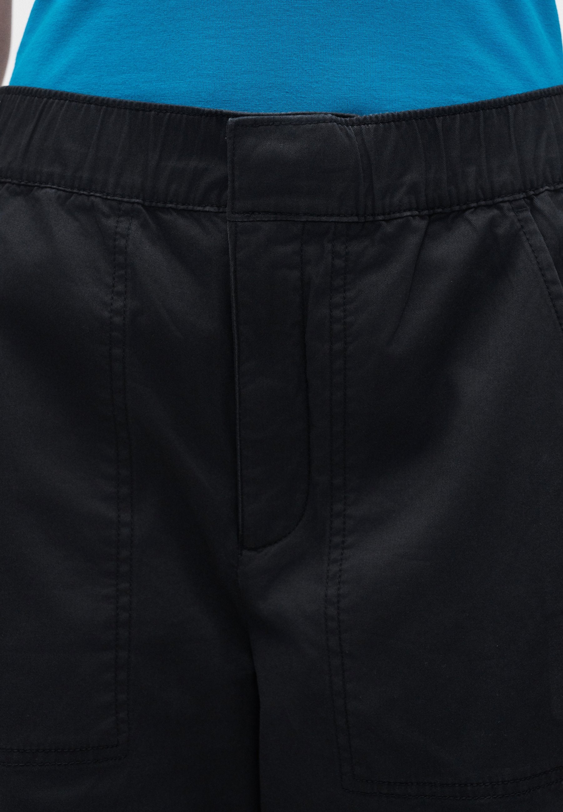 EASY - Trousers - washed black