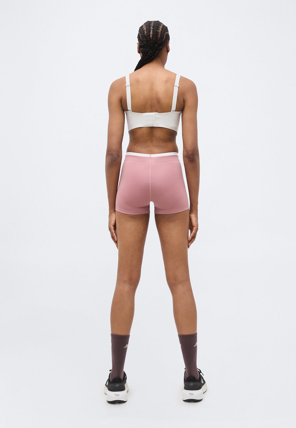 FAST DAYS HOT SHORT - Short running tights - rosewood