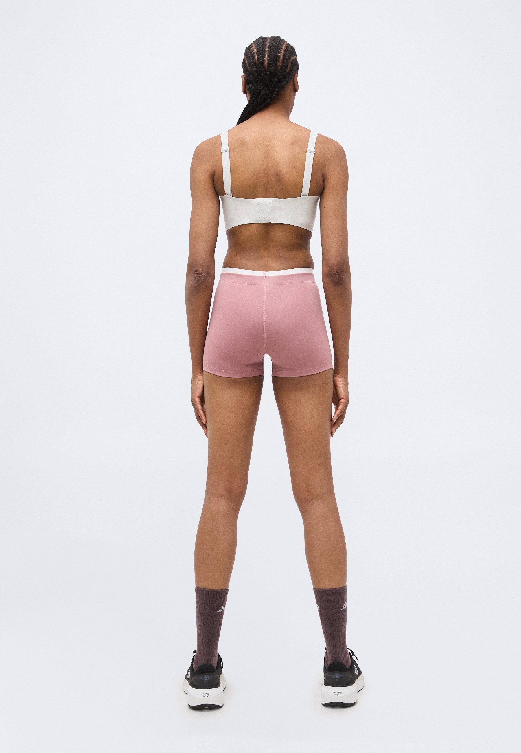 FAST DAYS HOT SHORT - Short running tights - rosewood