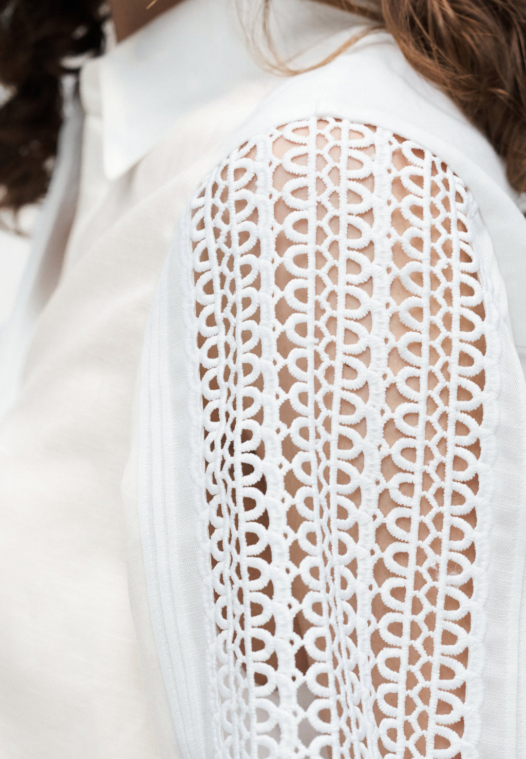 BADORA - Button-down blouse - white