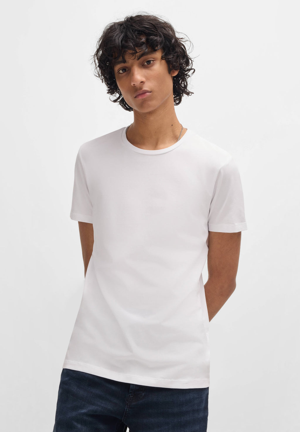 ROUND  - Basic T-shirt - black/white