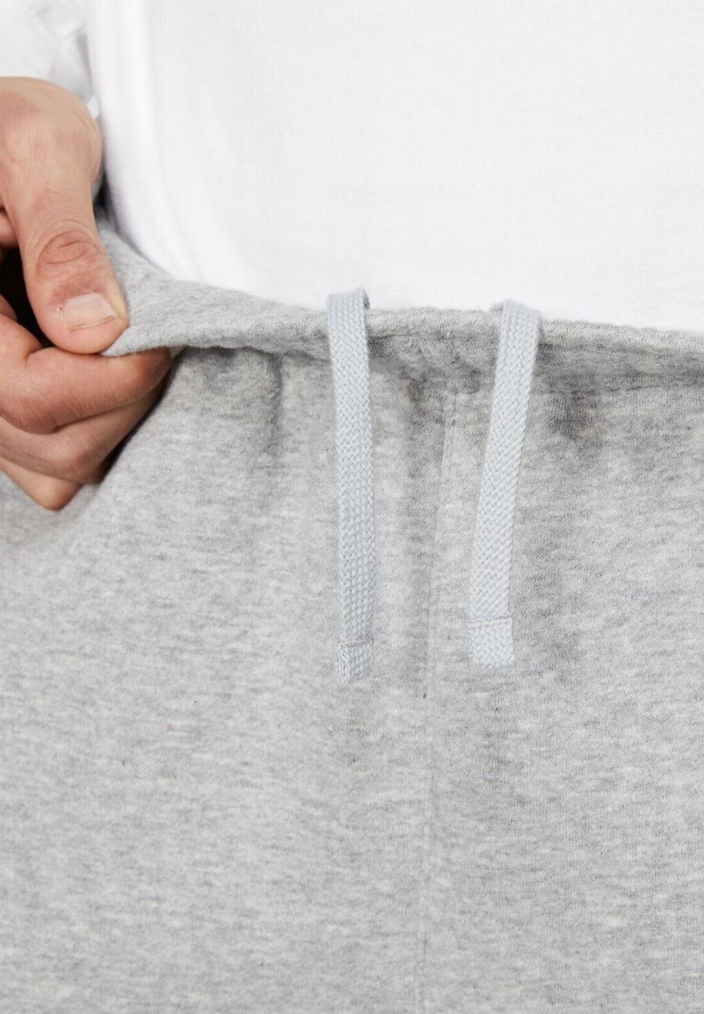 M NK CLUB BB CUFF PANT - Tracksuit bottoms - dk grey heather lt smoke grey white