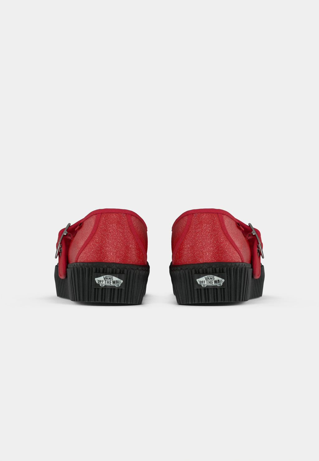 MARY JANE CREEPER - Ankle strap ballet pumps - racing red