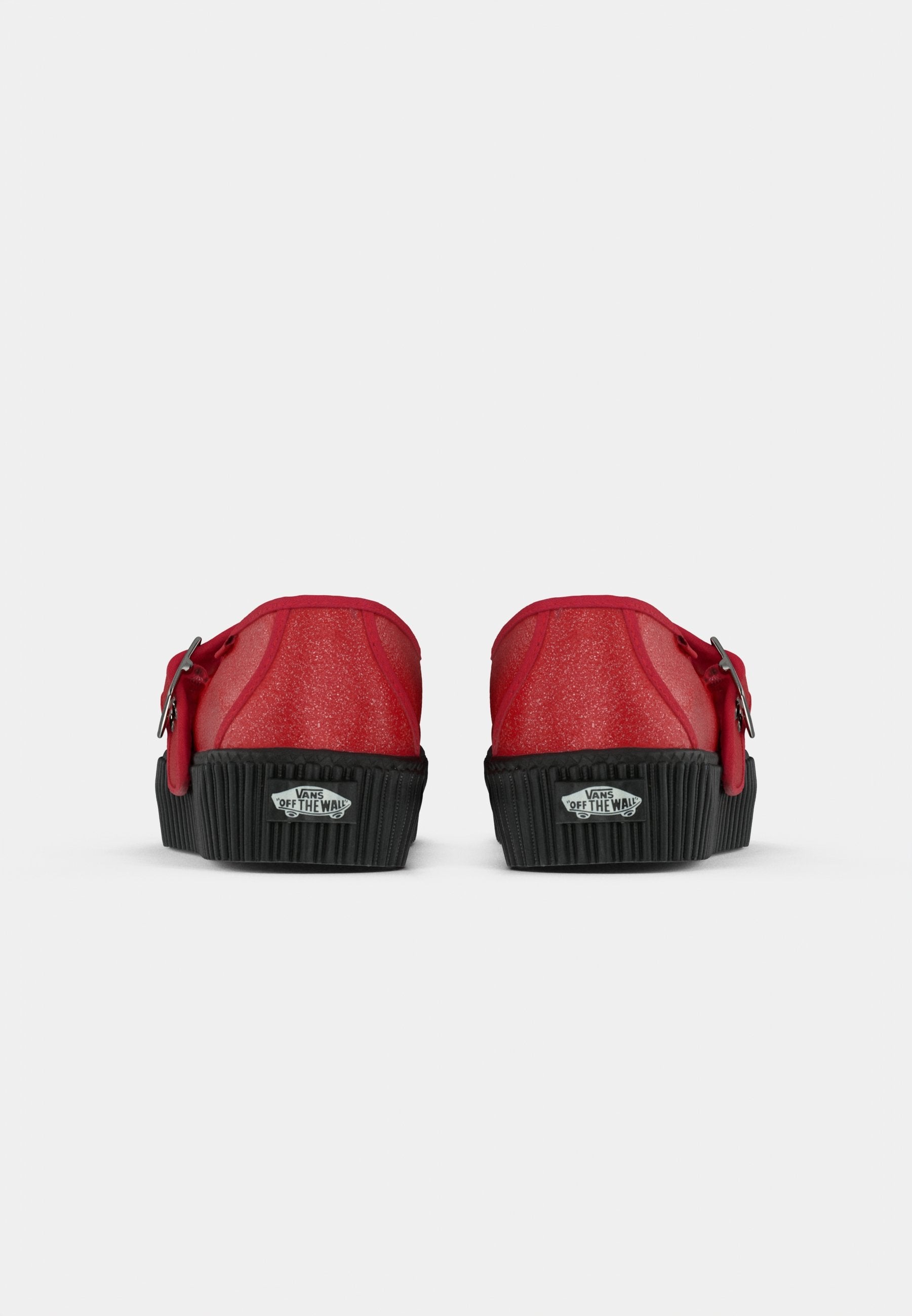 MARY JANE CREEPER - Ankle strap ballet pumps - racing red