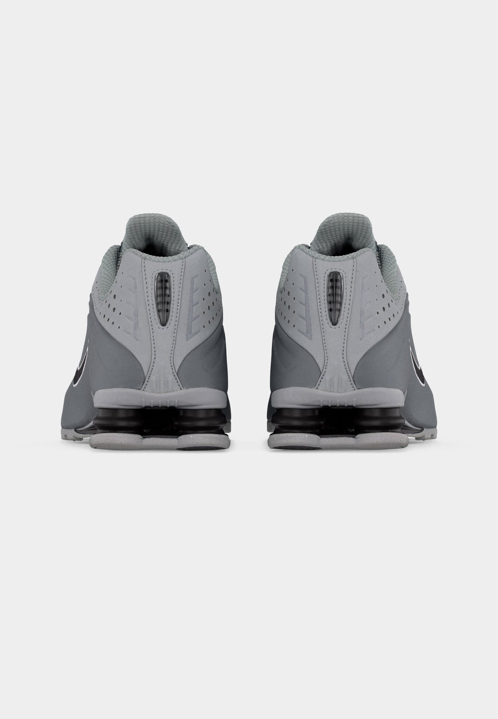 SHOX R4 UNISEXE - Baskets basses - light smoke grey/black/smoke grey/white