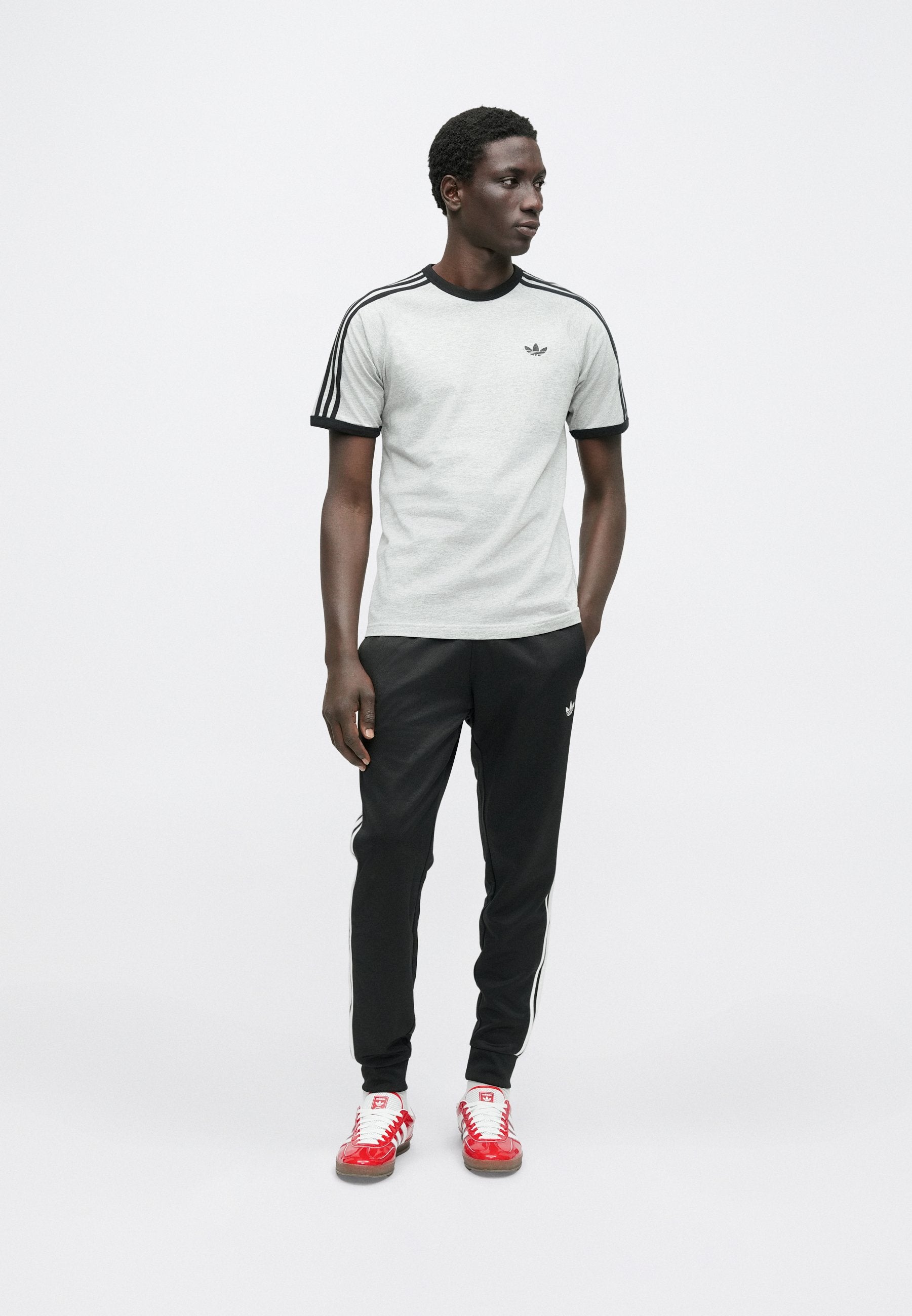 3S TEE - Print T-shirt - medium grey heather