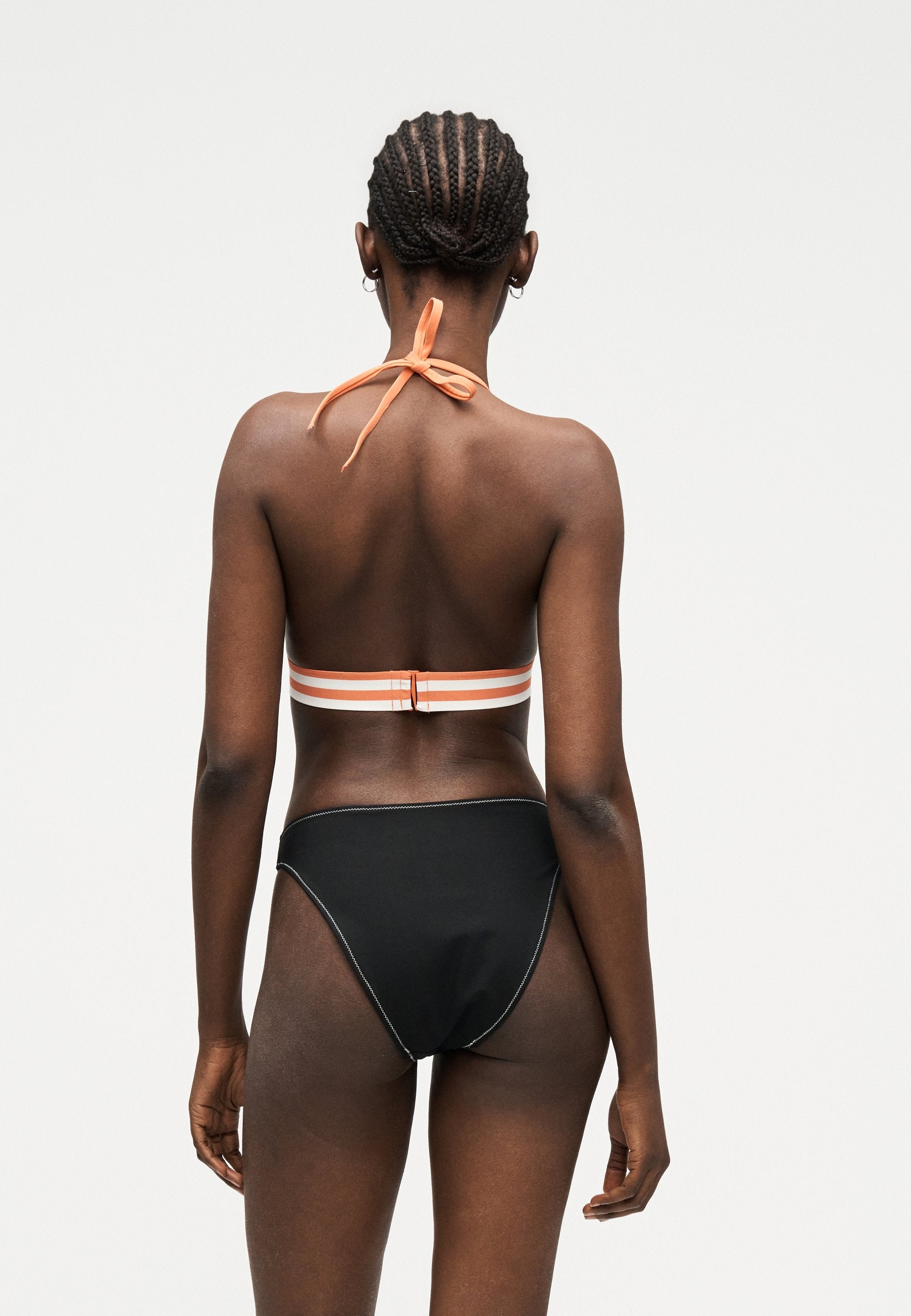 GRAPHIC MONOGRAM - Bikini top - acorn orange