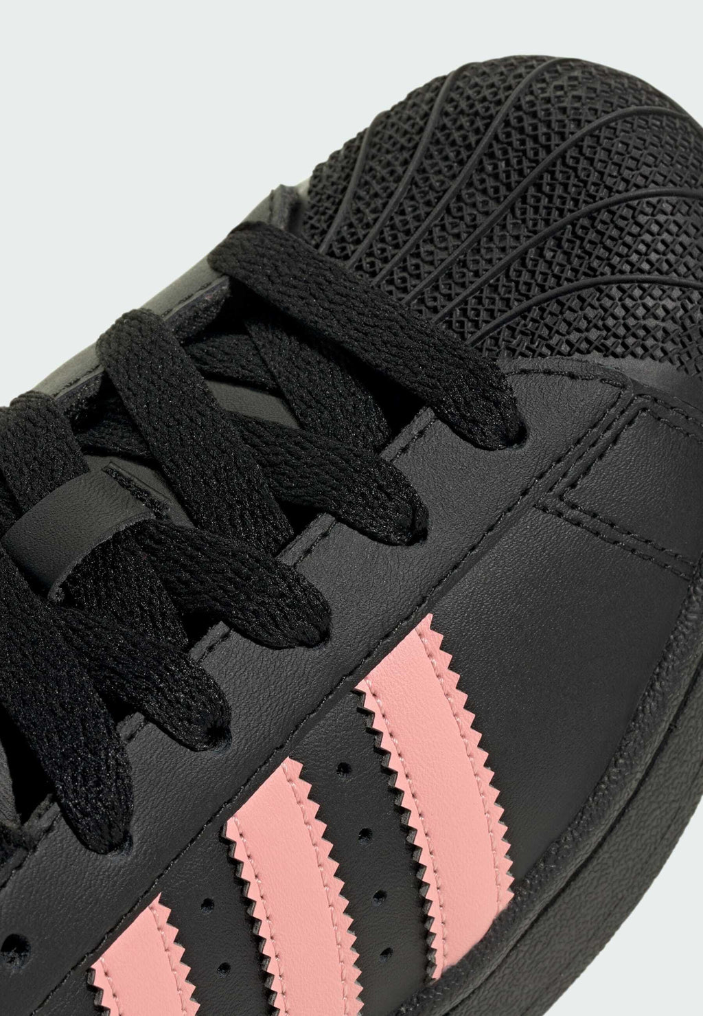 SUPERSTAR II UNISEX - Baskets - noir/rose fluo/noir