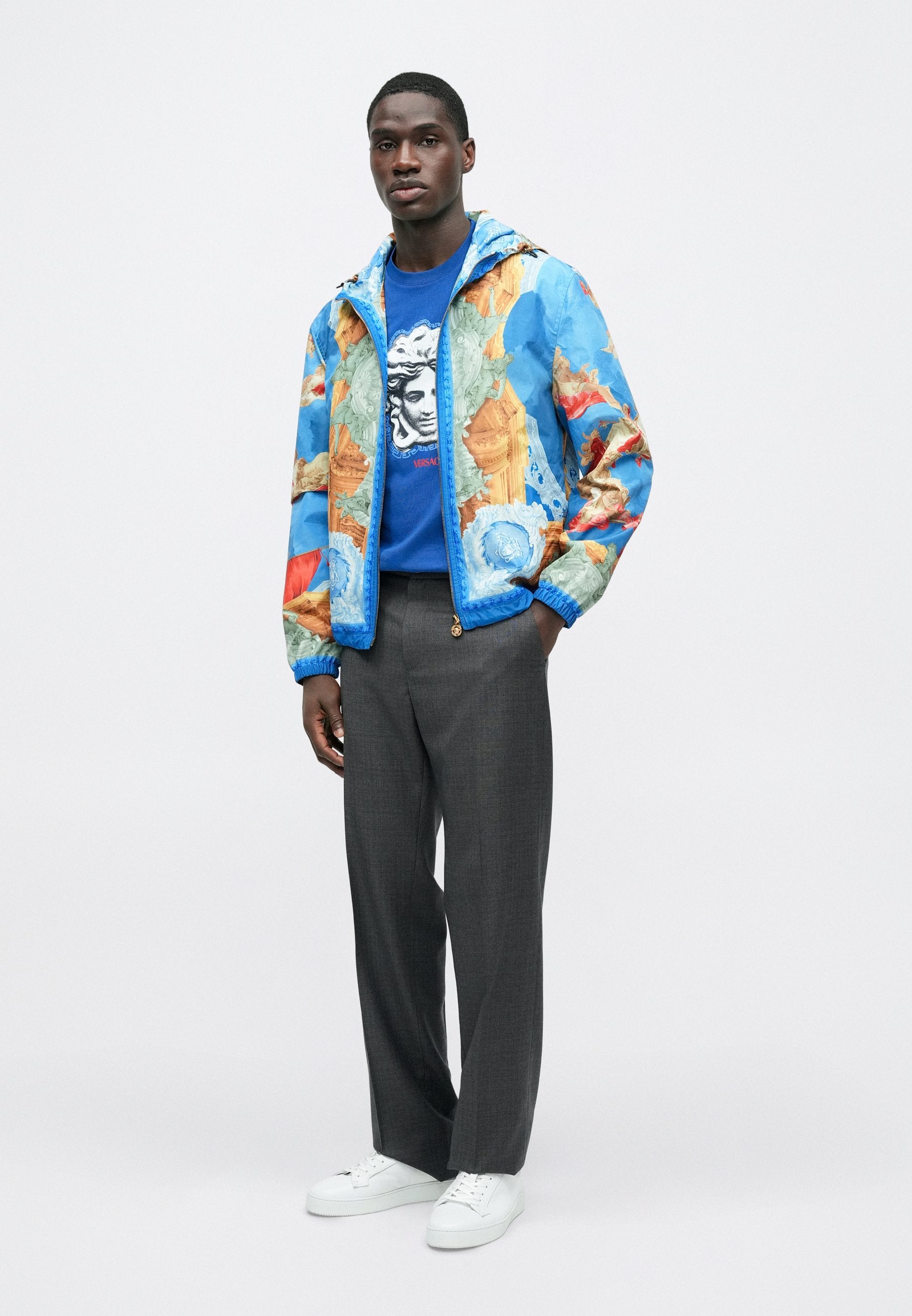 BLOUSON AFFRESCO PRINTED - Light jacket - multi-coloured