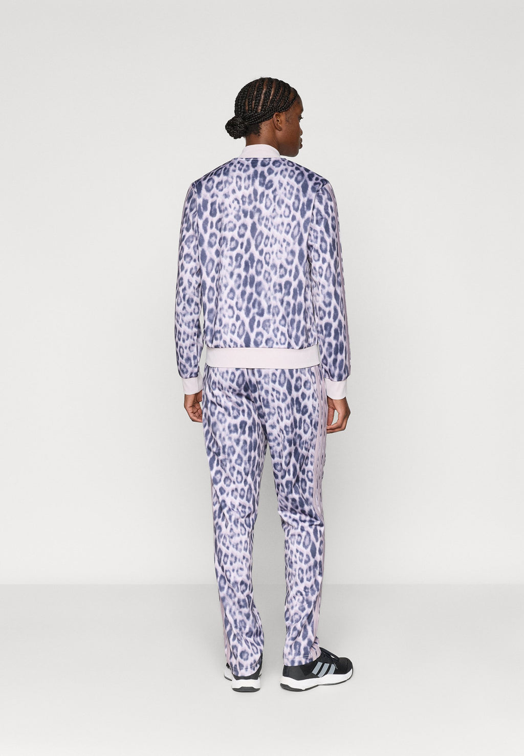 ESSENTIALS 3 STRIPES ANIMAL AOP - Tracksuit - multicolor/ice purple
