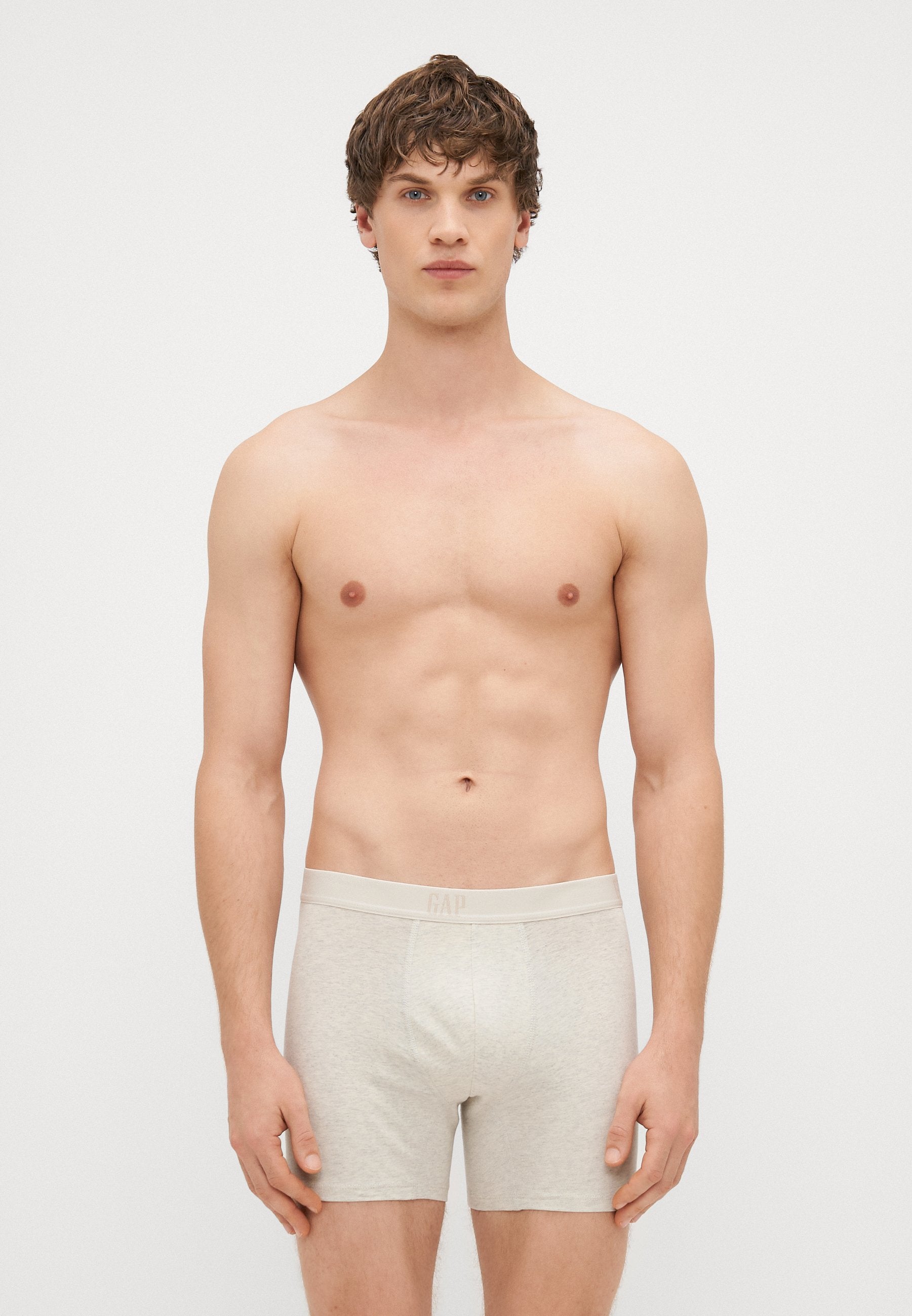 3 PACK - Boxer briefs - oatmeal heather/olive/dark grey