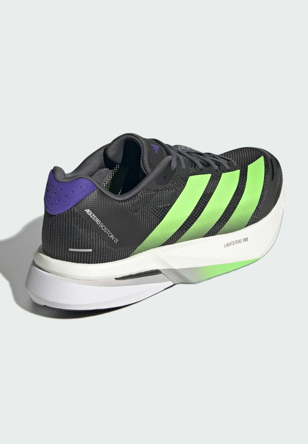 ADIZERO BOSTON 13 M - Road running shoes - core black   lime burst   energy ink