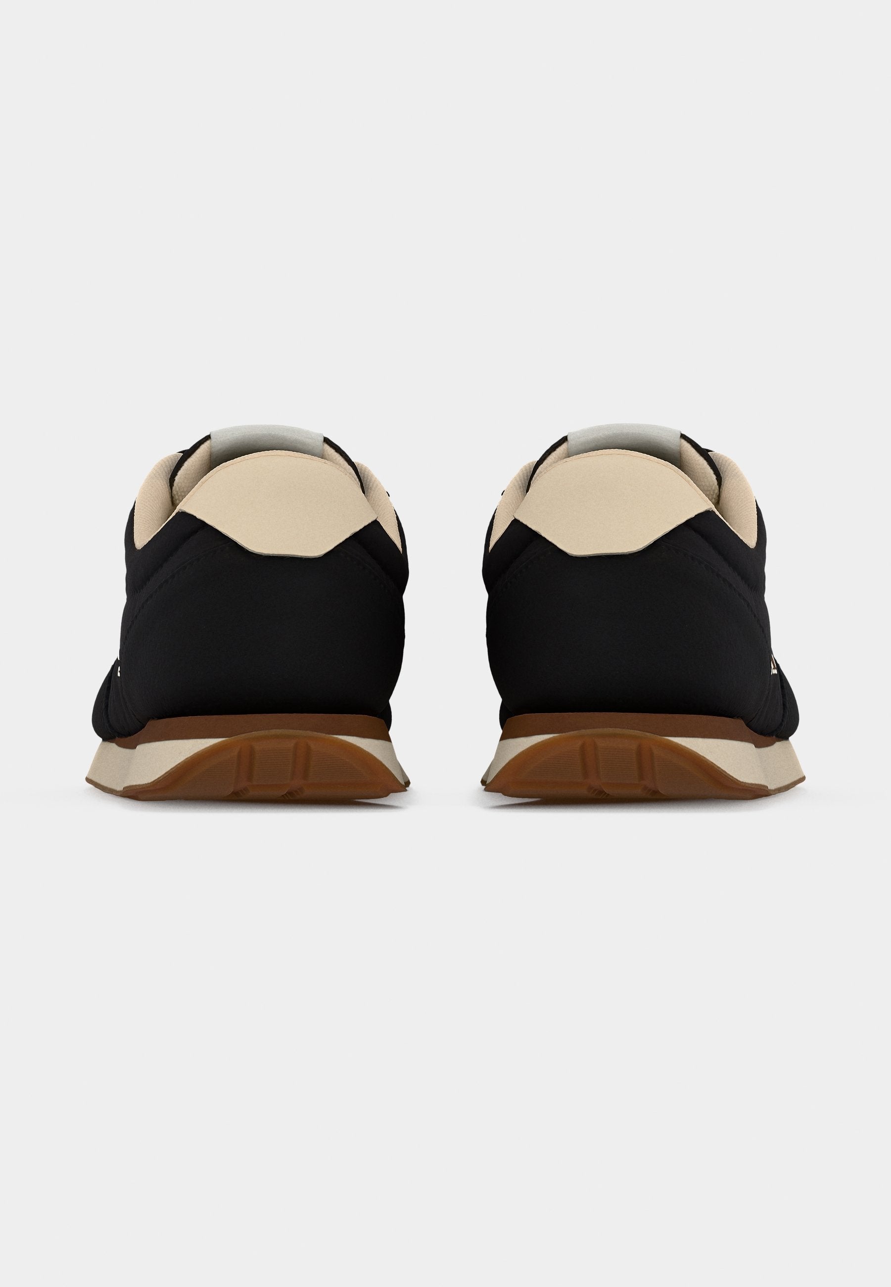RETRO RUNNER - Trainers - black/light cashew