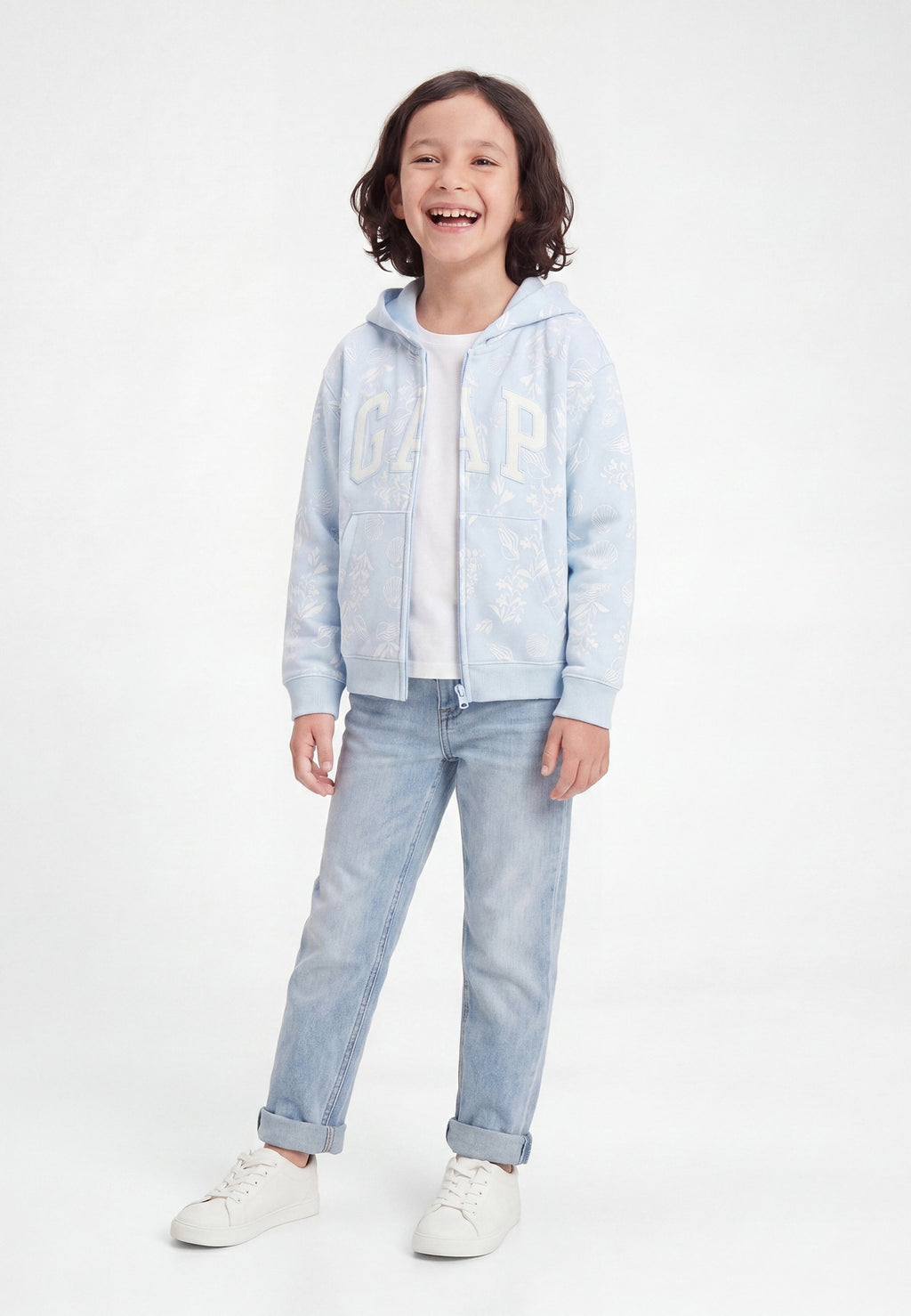 HERITAGE - Zip-up sweatshirt - blue