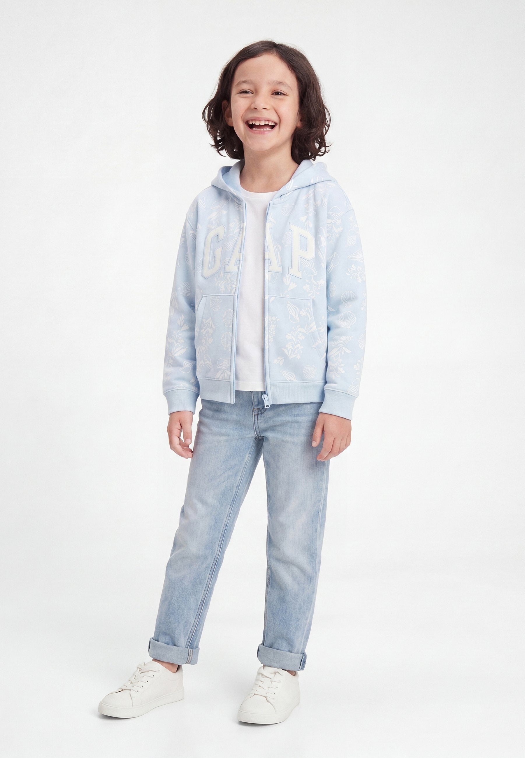 HERITAGE - Zip-up sweatshirt - blue