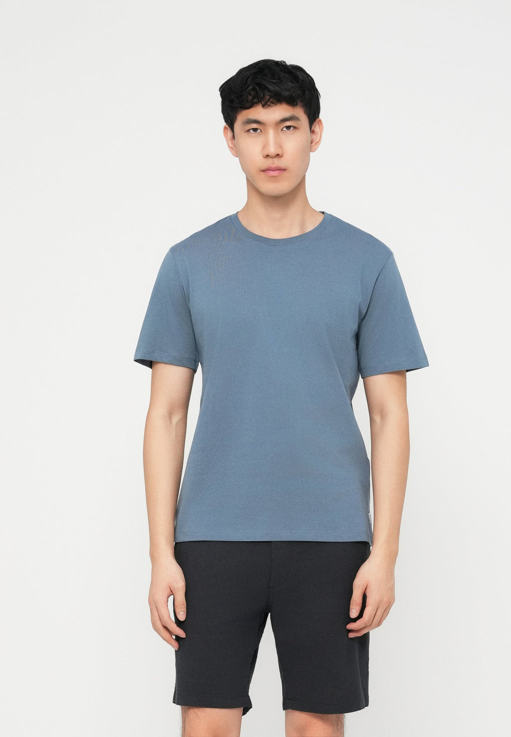 JJEORGANIC BASIC TEE O NECK 5 PACK - Basic T-shirt - white/blue mirage/mineral blue/ celestial blue/ultimate grey