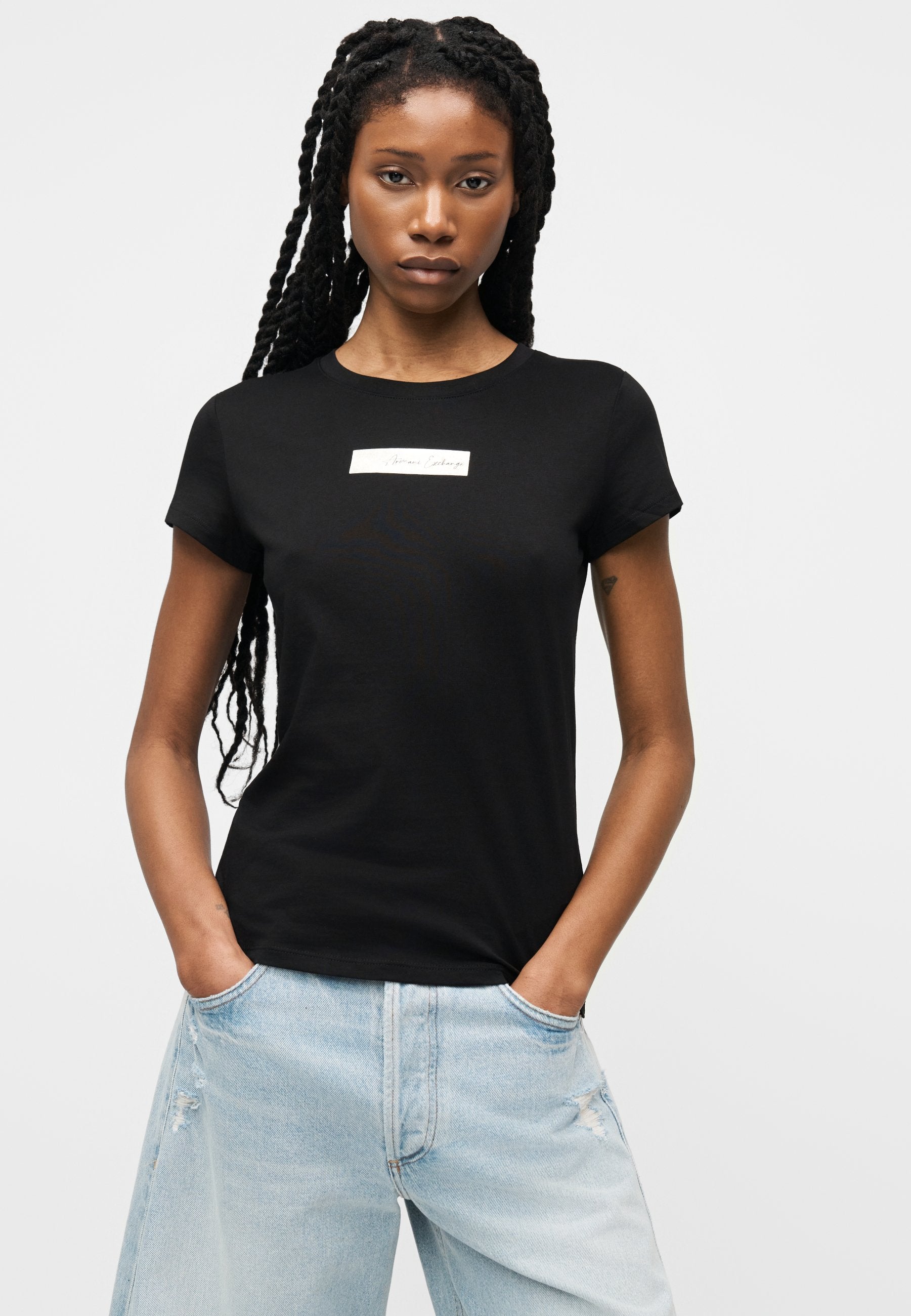 Print T-shirt - black