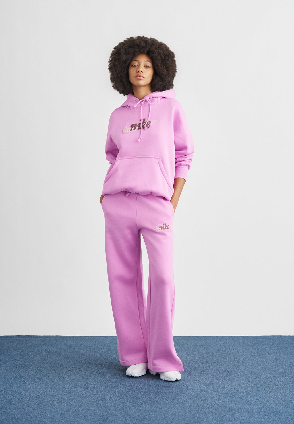 LOGO - Kapüşonlu Sweatshirt - macenta/pembe köpük