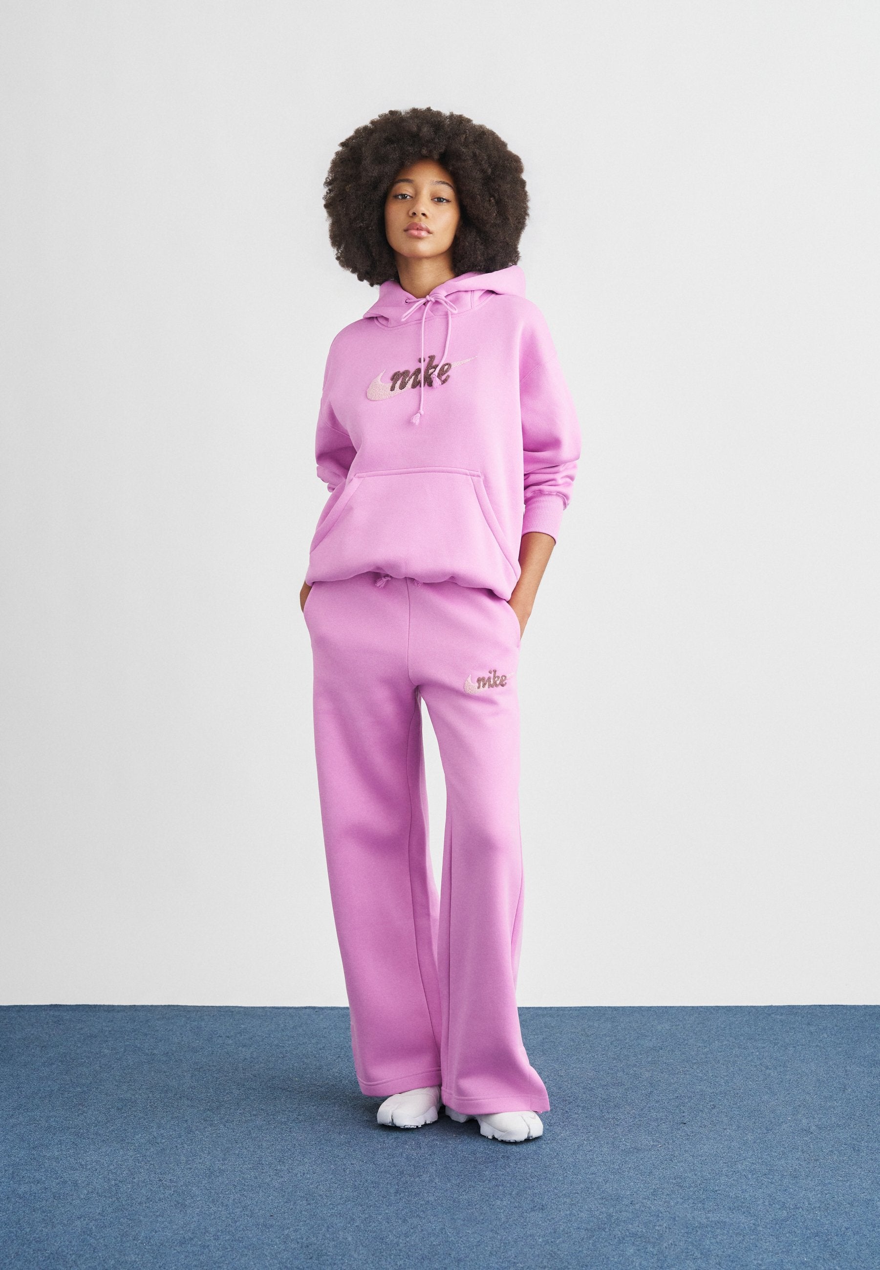 LOGO - Kapüşonlu Sweatshirt - macenta/pembe köpük