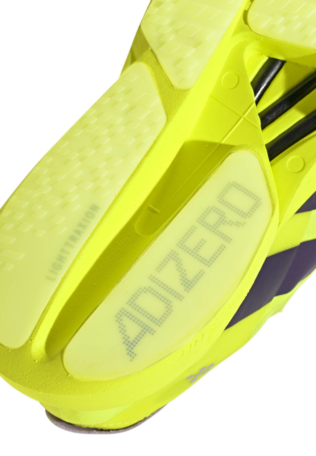 ADIZERO ADIOS PRO 4 - Road running shoes - solar yellow   aurora plum   powder plum