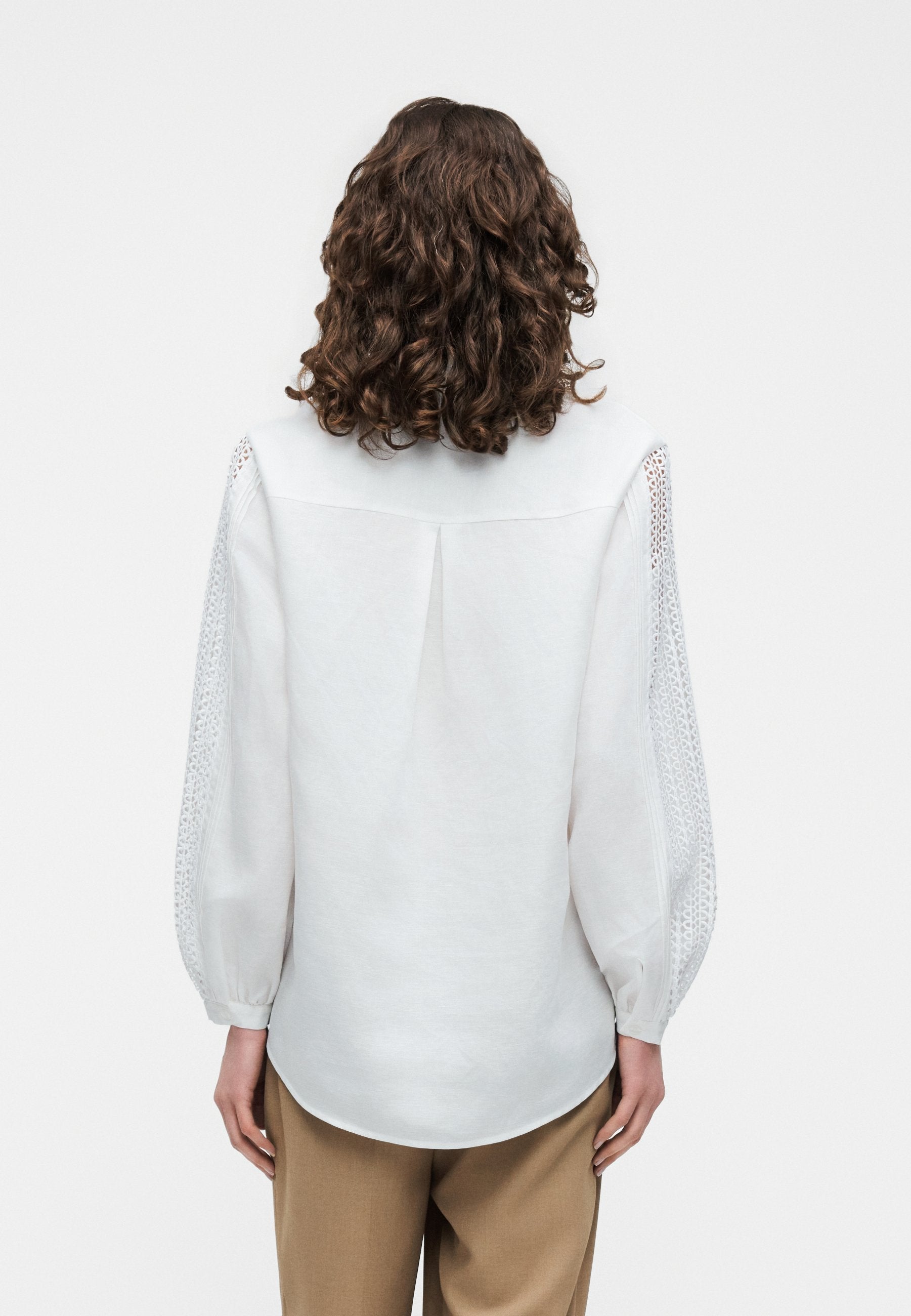 BADORA - Button-down blouse - white